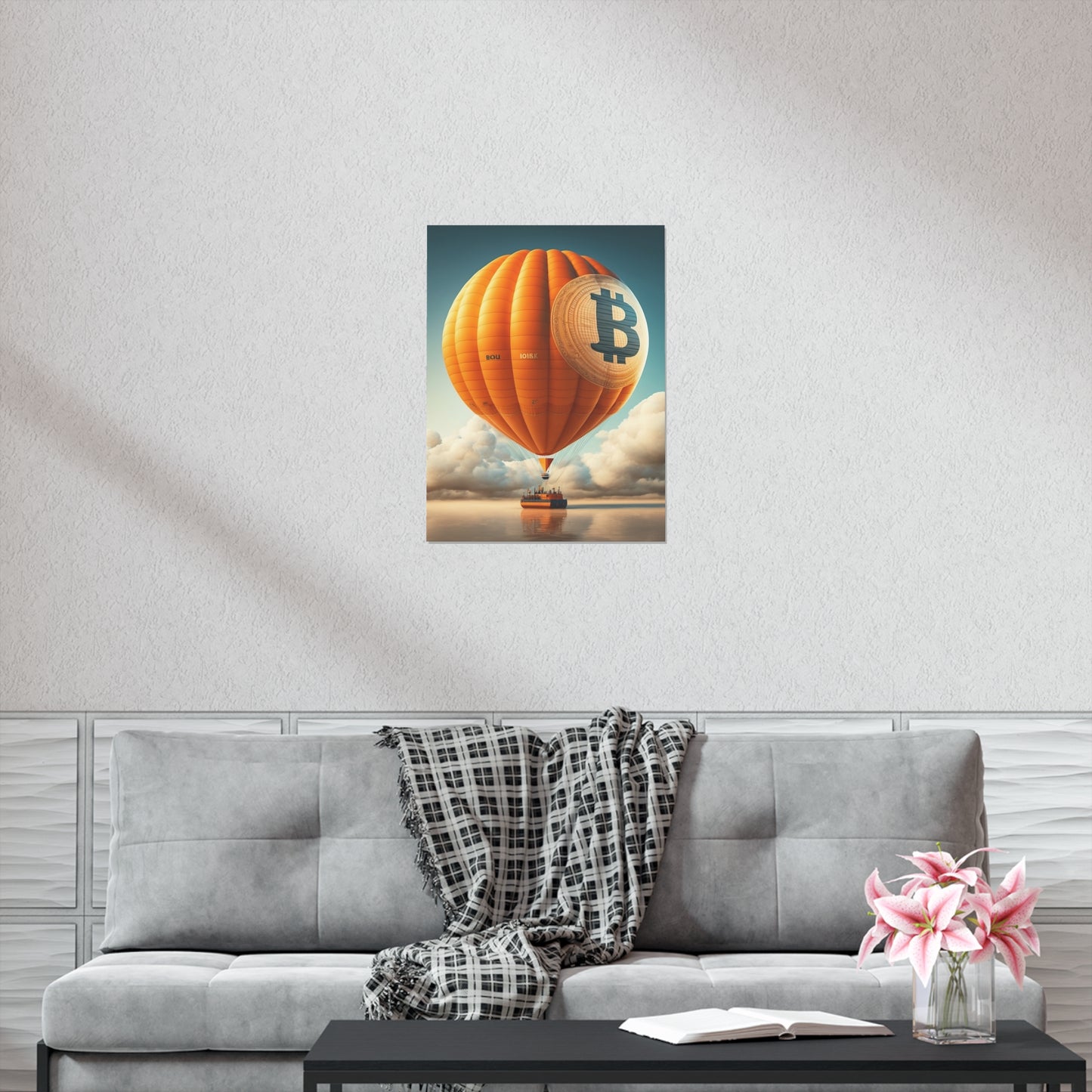 Bitcoin Balloon Poster