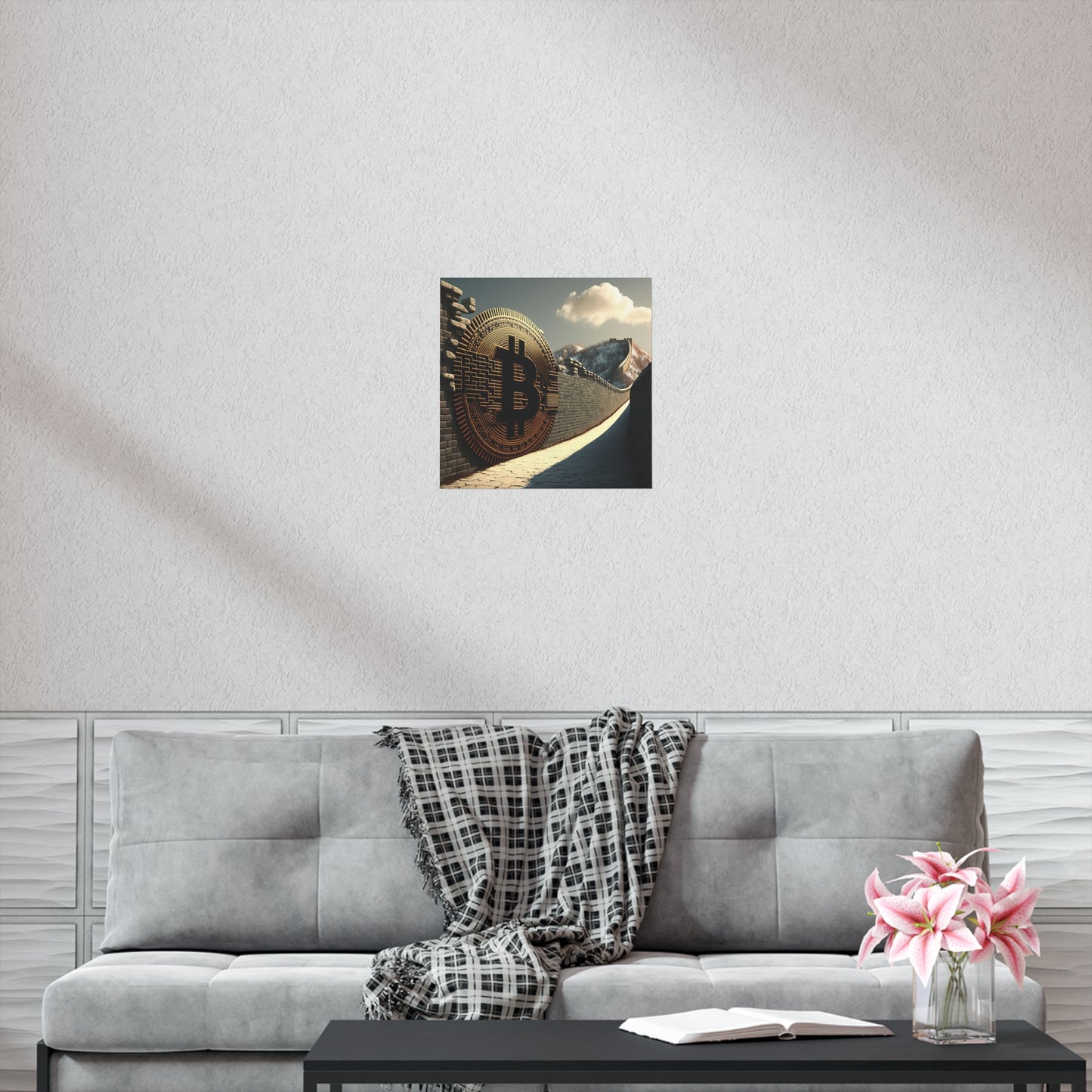 Great Wall of Bitcoin Poster