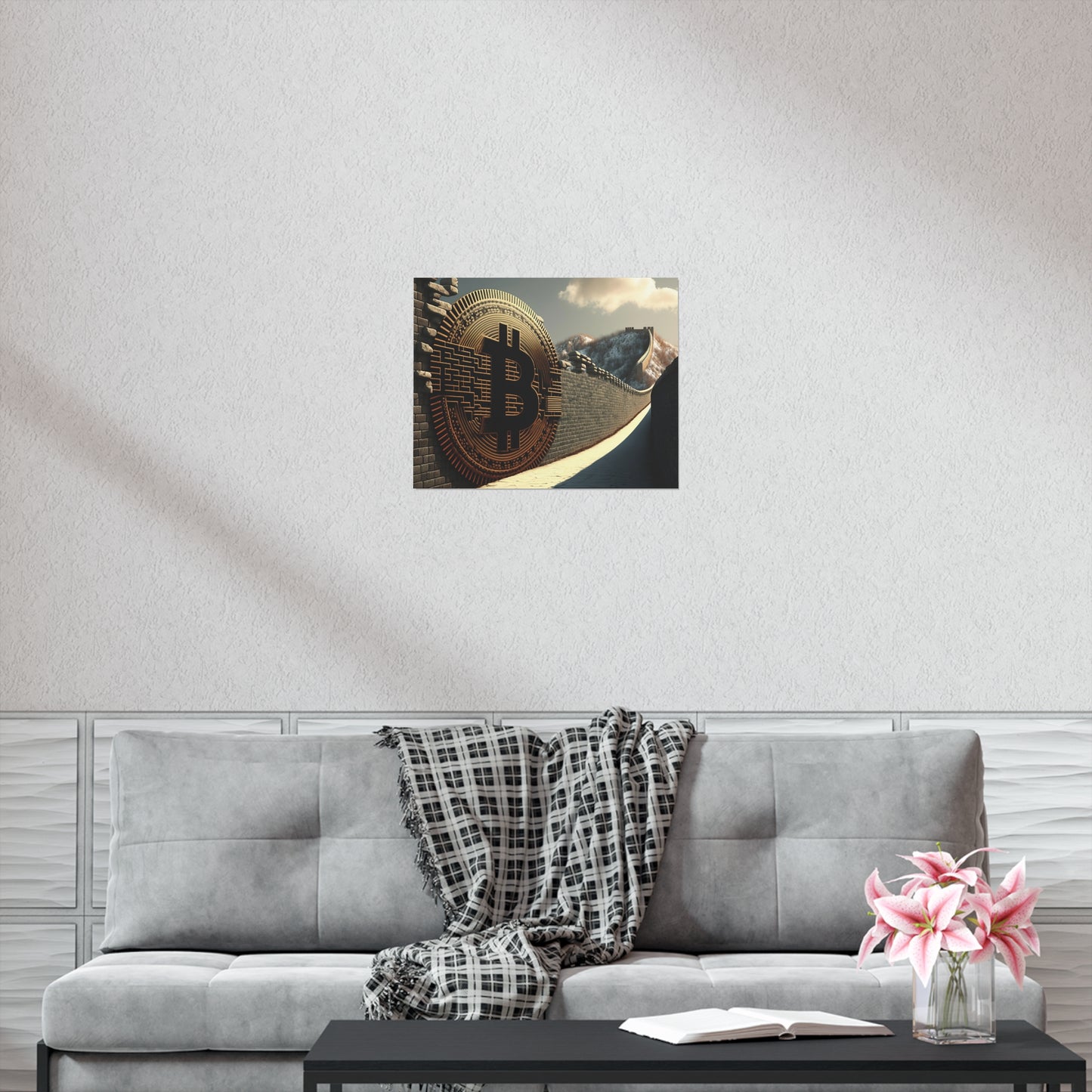 Great Wall of Bitcoin Poster