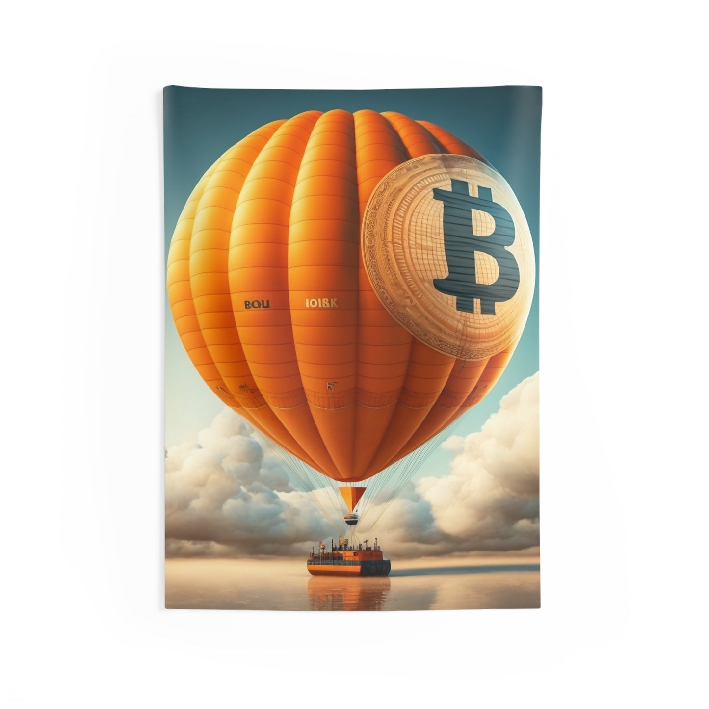 Bitcoin Balloon Wall Tapestry