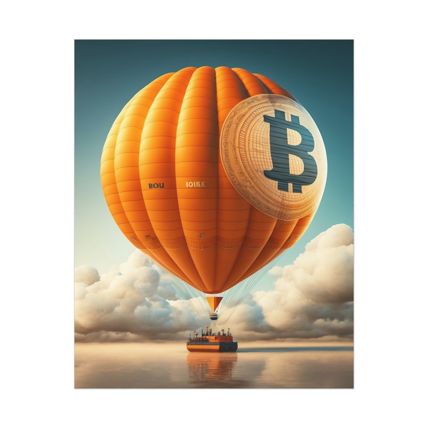 Bitcoin Balloon Poster