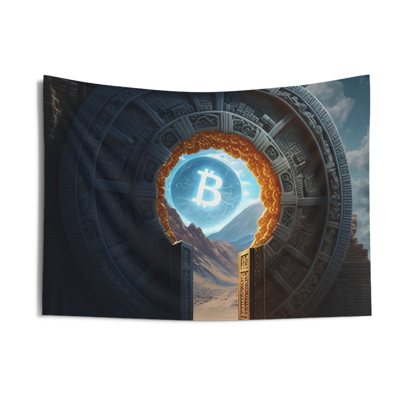 Bitcoin Stargate Wall Tapestry