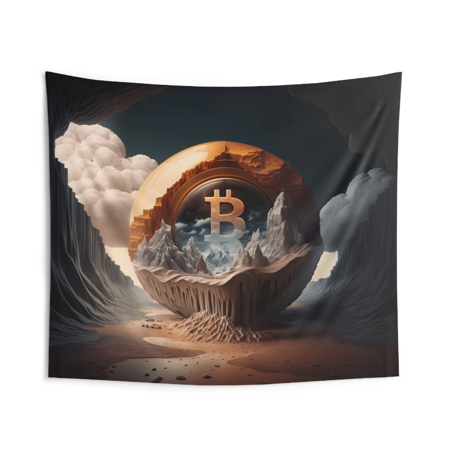 4th Orb of Bitcoin Wall Tapestry