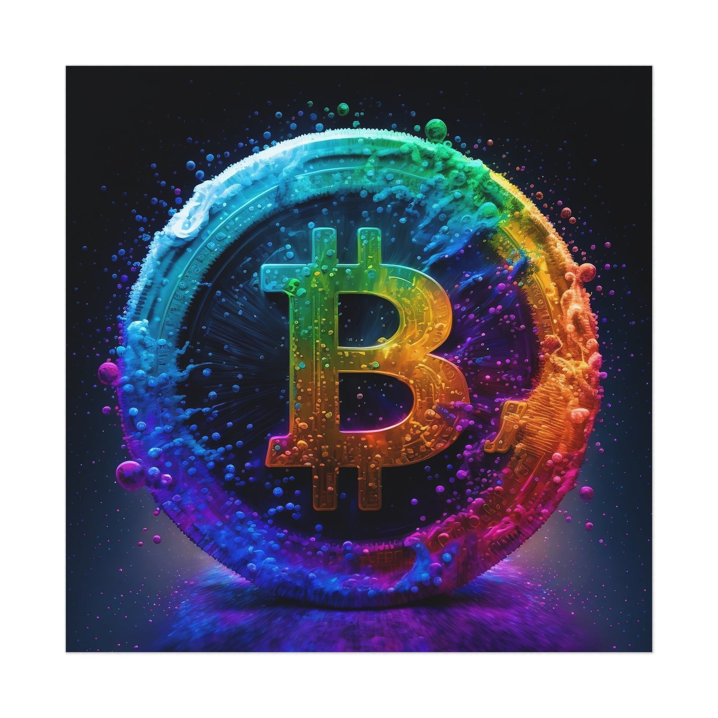 21 Million Colors of Bitcoin Poster
