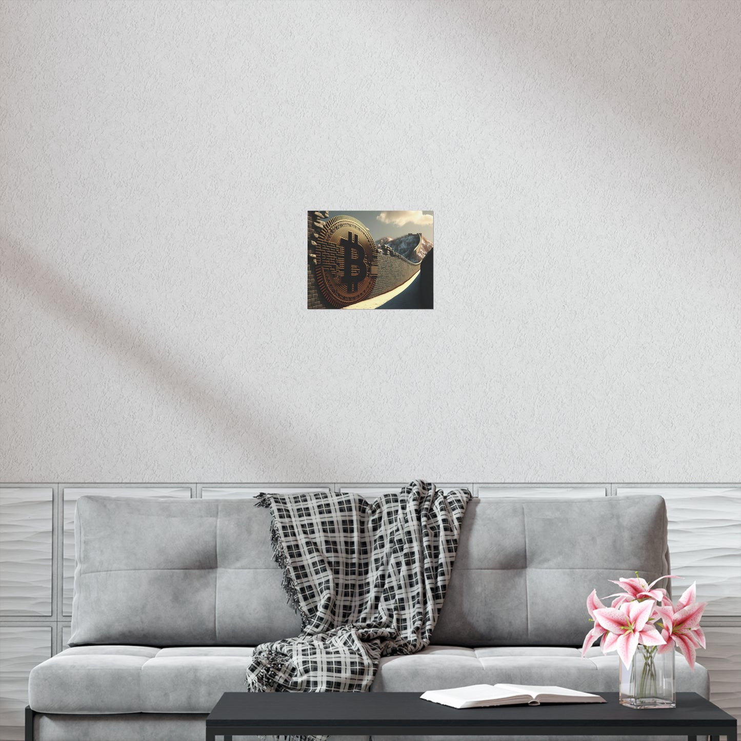 Great Wall of Bitcoin Poster