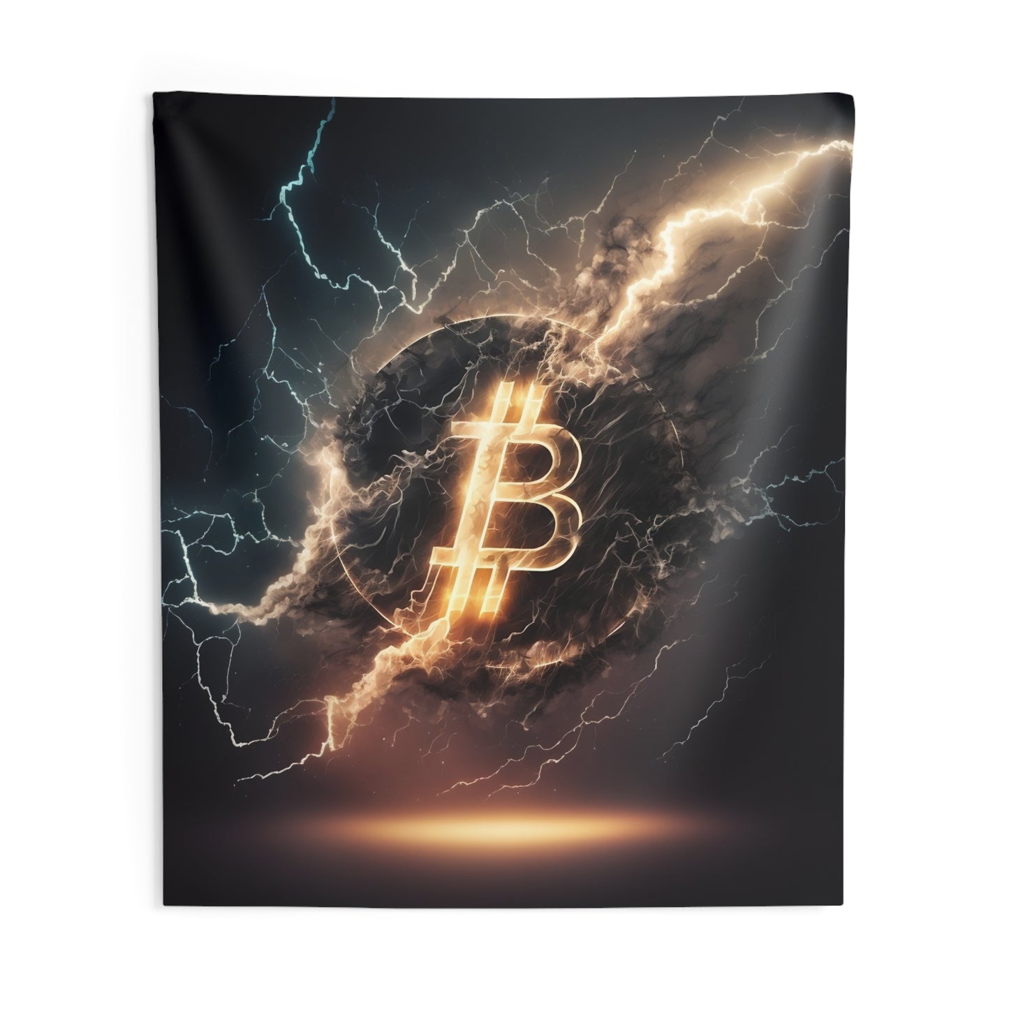 Bitcoin Lightning Wall Tapestry