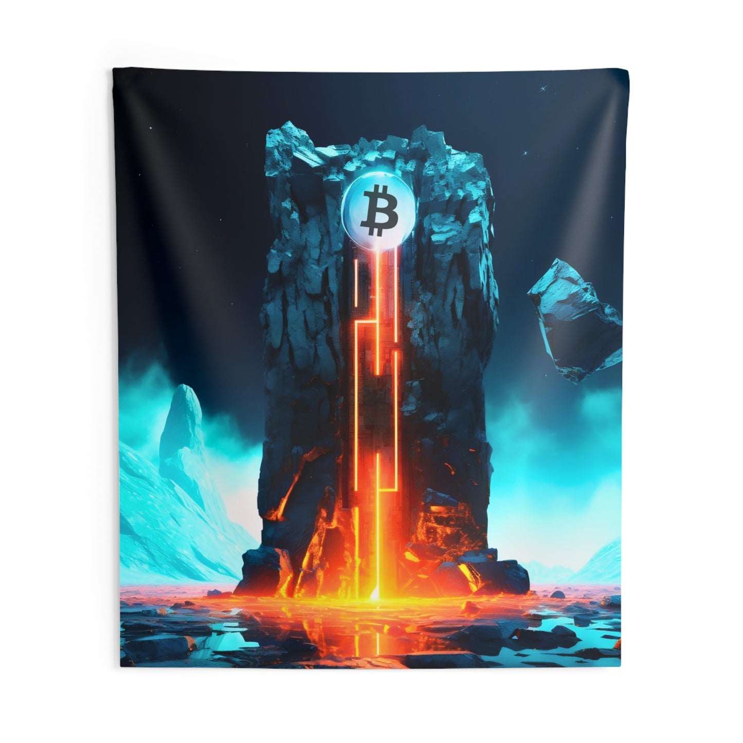 Pluto's Monolith Wall Tapestry