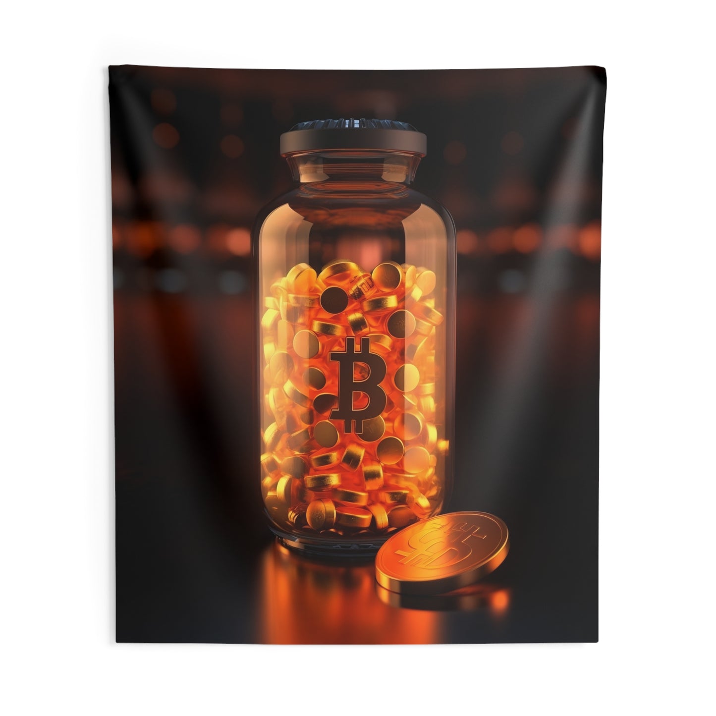 Bitcoin Supplements Wall Tapestry