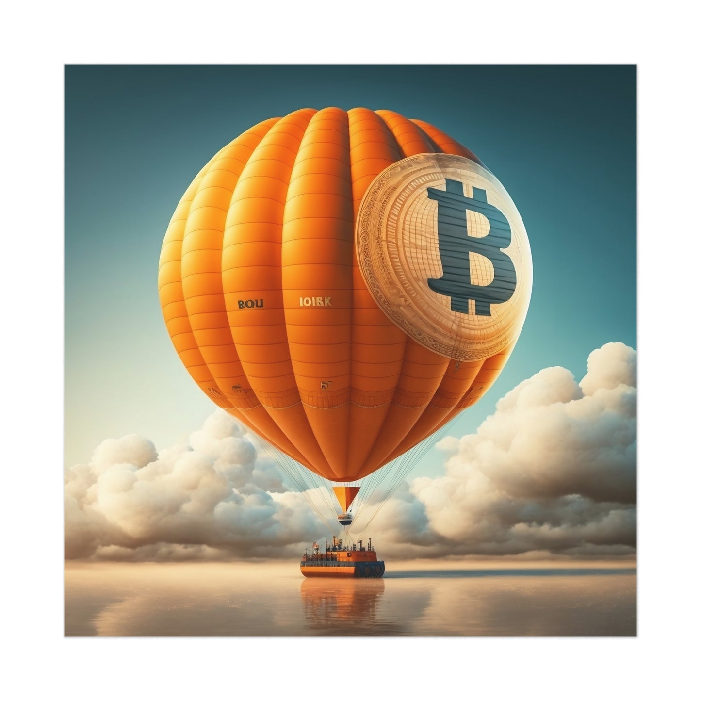 Bitcoin Balloon Poster