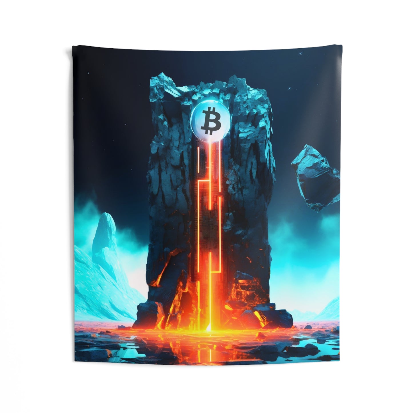 Pluto's Monolith Wall Tapestry