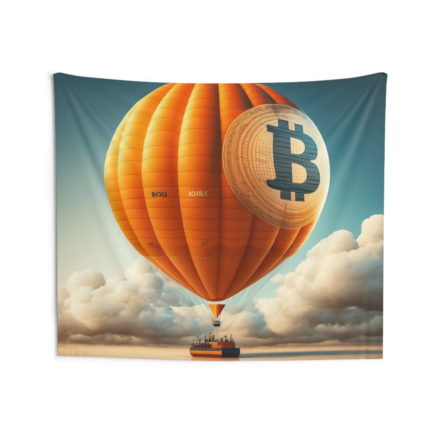 Bitcoin Balloon Wall Tapestry