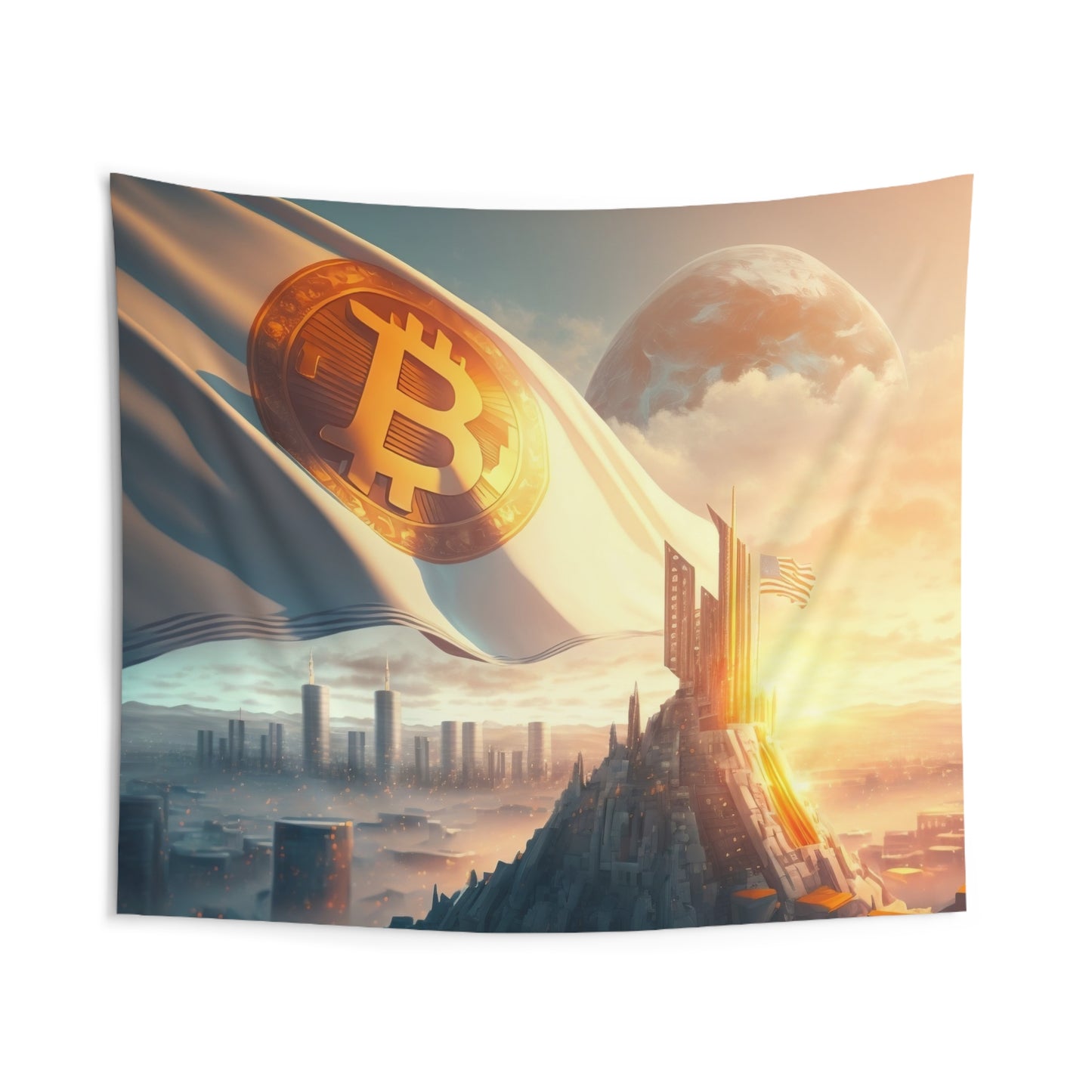 Future City Wall Tapestry