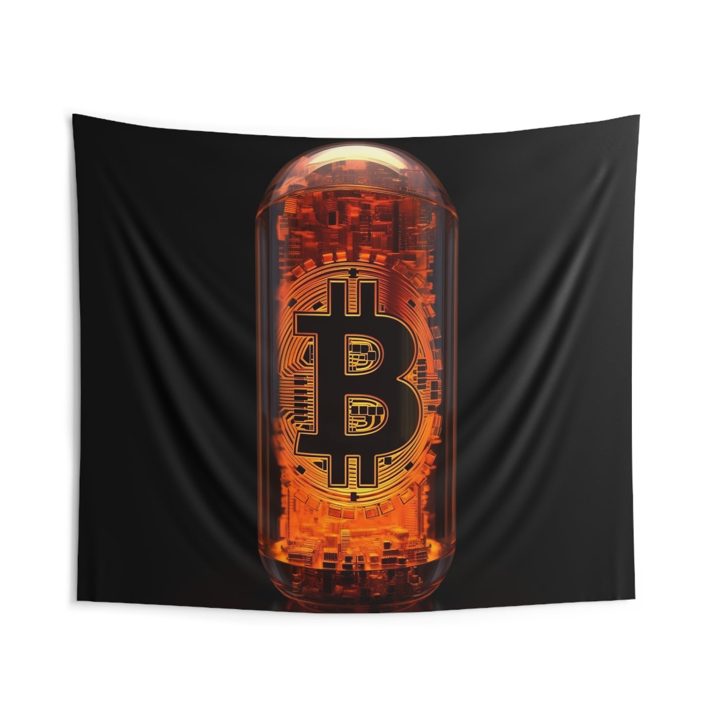 The Orange Pill Wall Tapestry