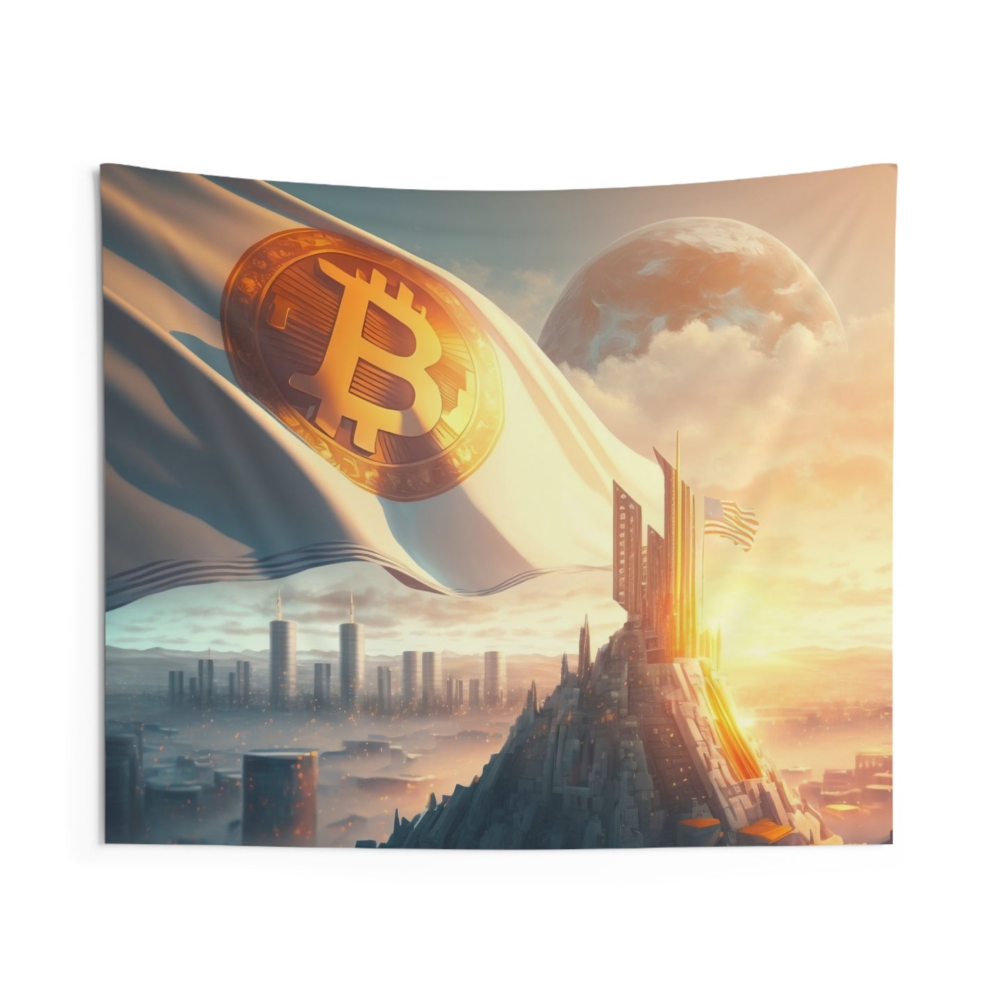 Future City Wall Tapestry
