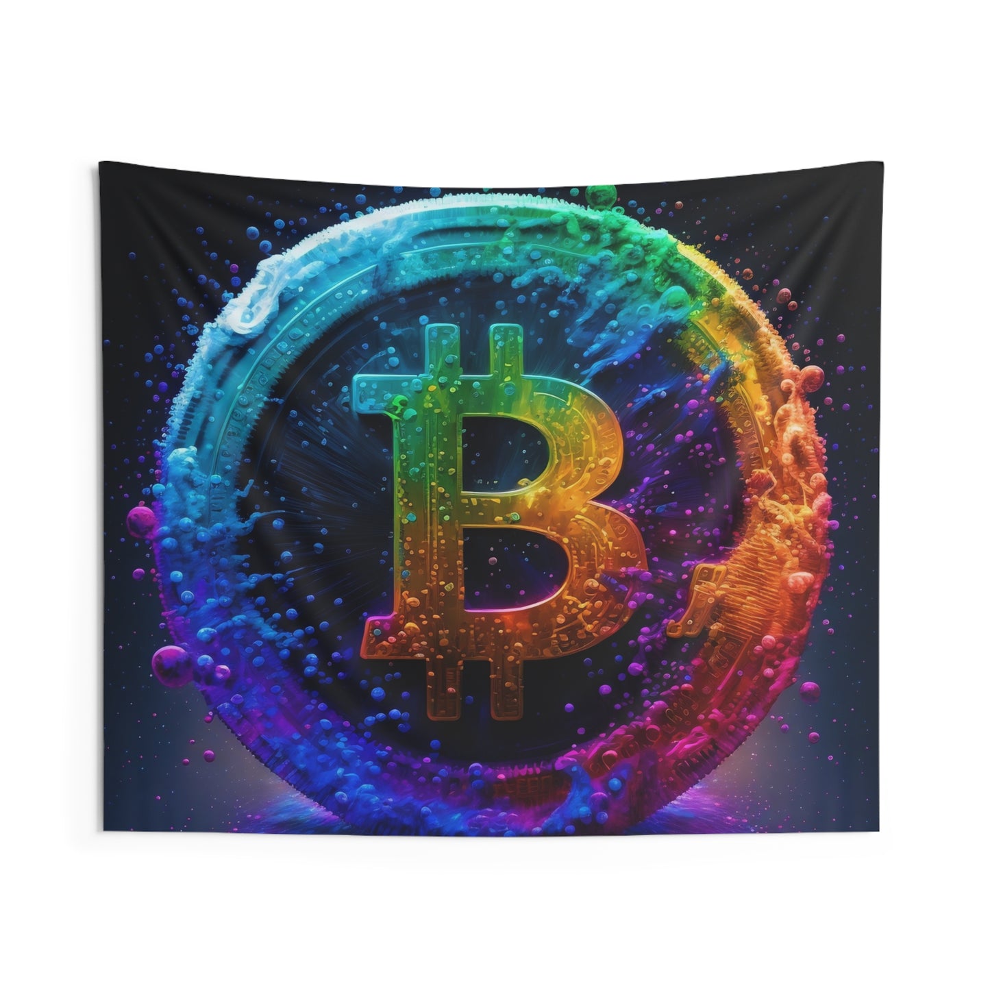 21 Million Colors of Bitcoin Wall Tapestry