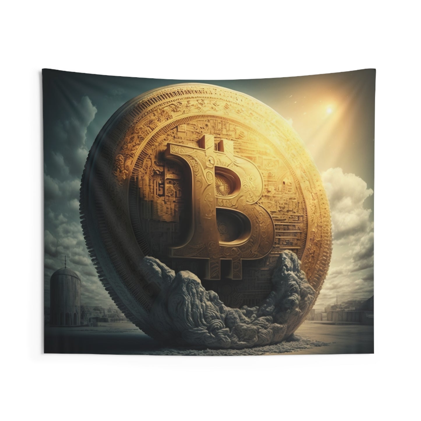 Bitcoin Megalith Wall Tapestry