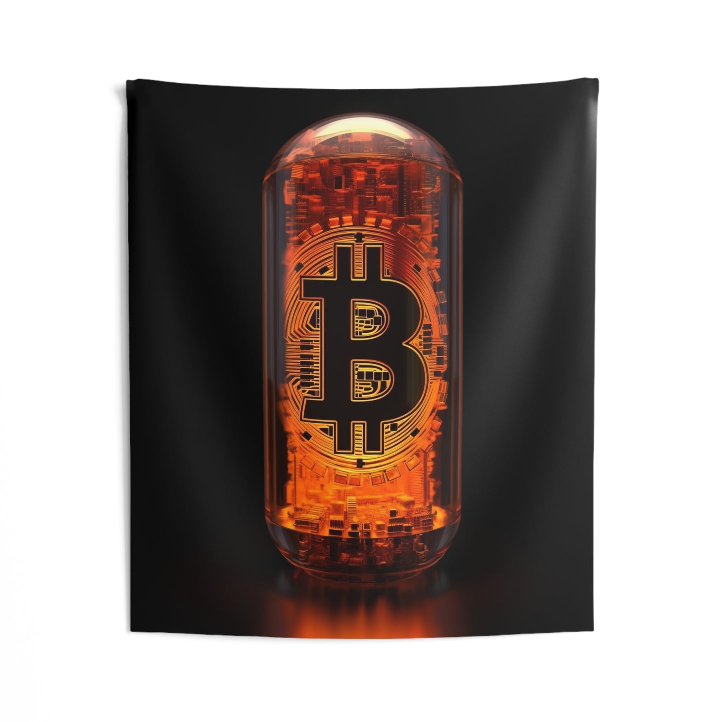 The Orange Pill Wall Tapestry