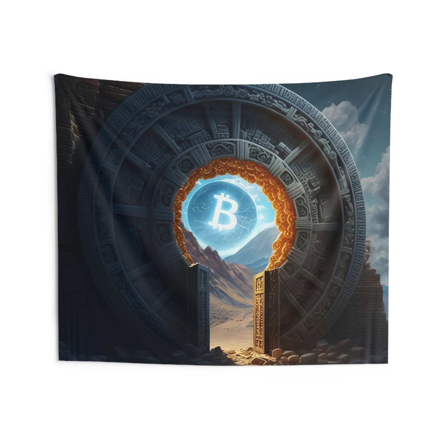Bitcoin Stargate Wall Tapestry