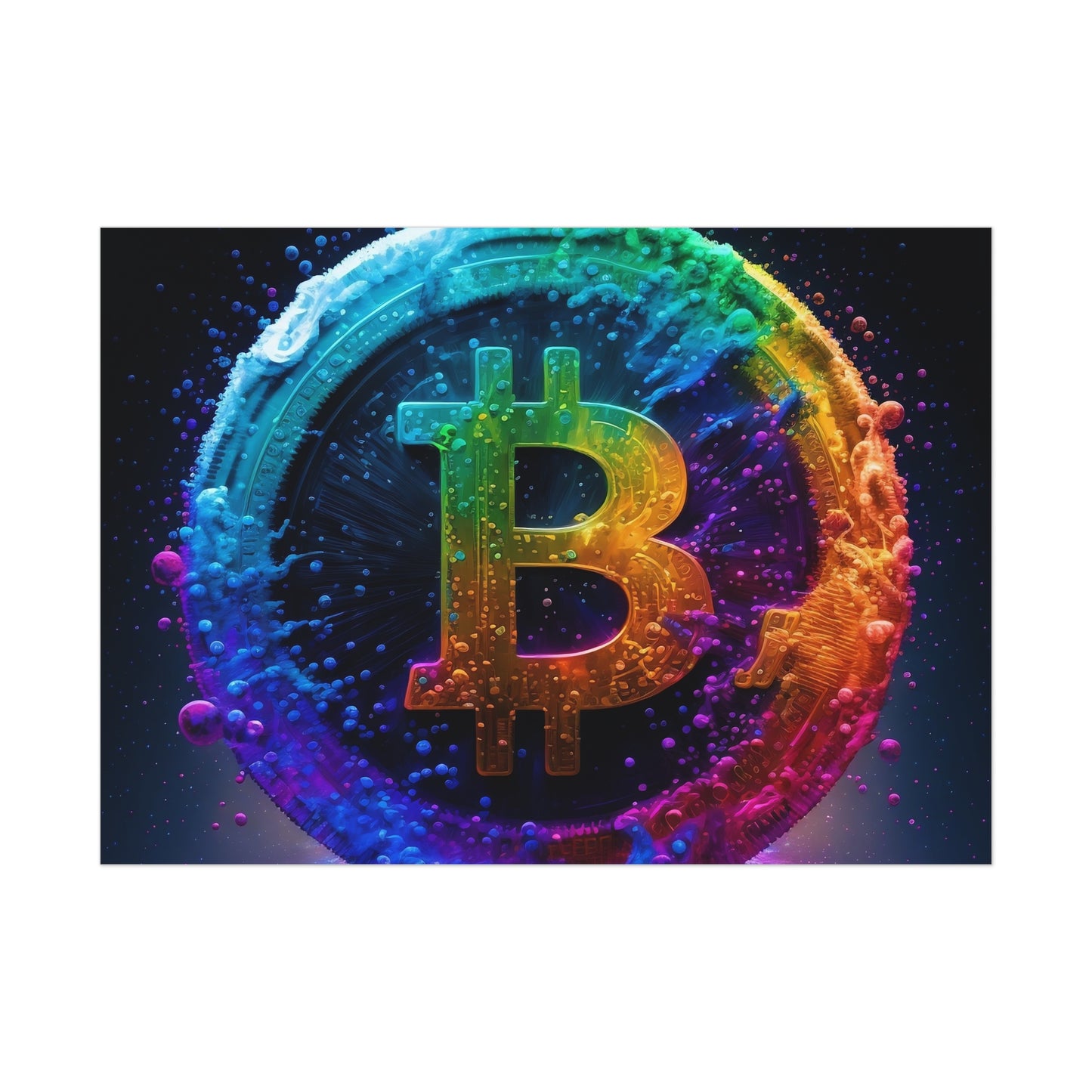 21 Million Colors of Bitcoin Poster