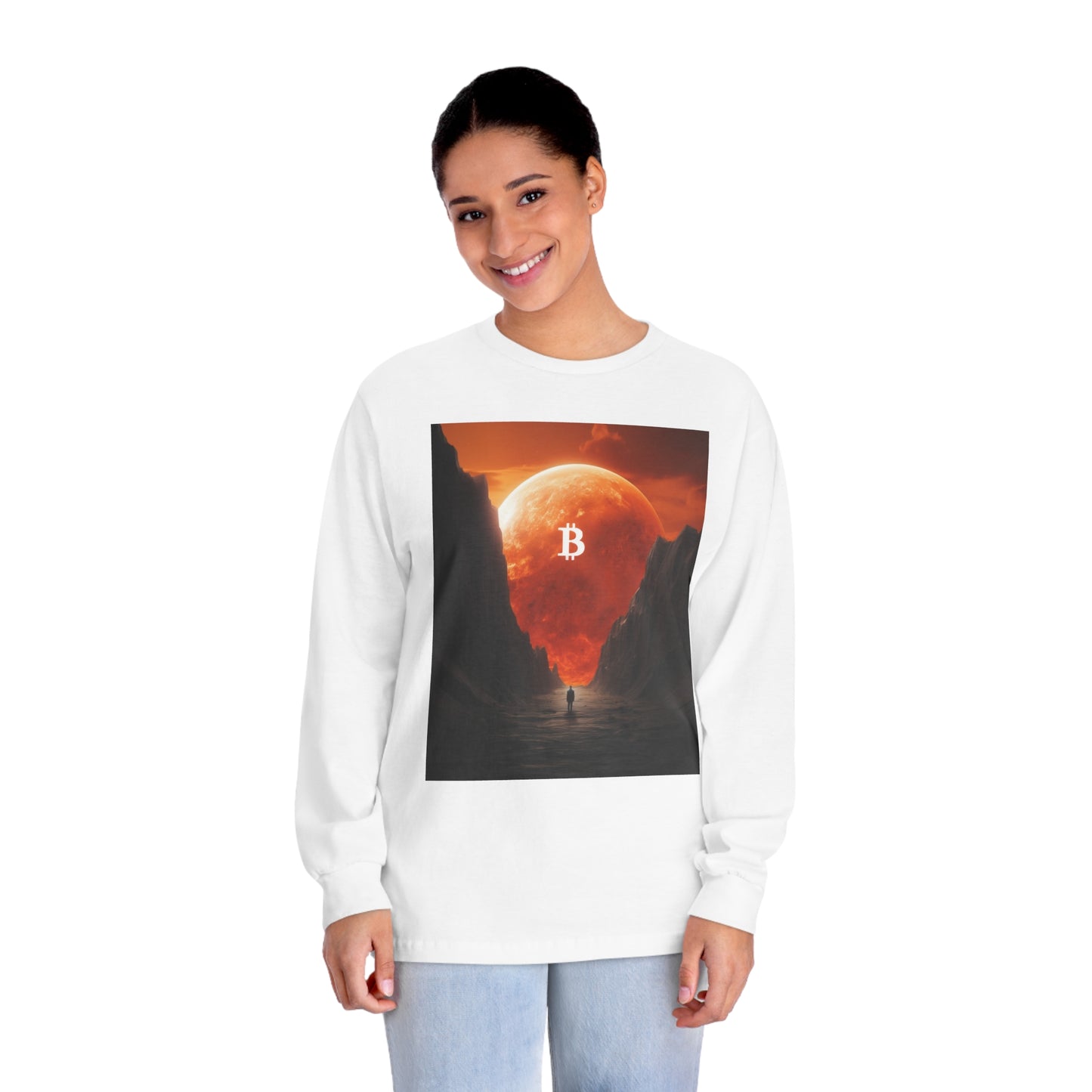 Orange Moon Rising Long Sleeve