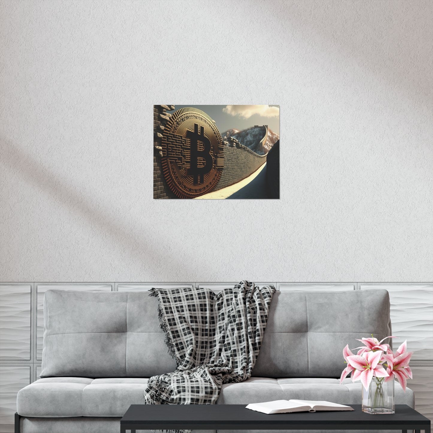 Great Wall of Bitcoin Poster
