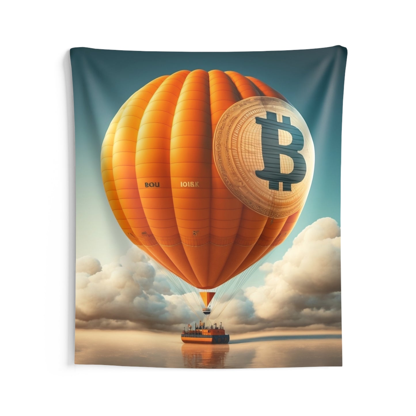 Bitcoin Balloon Wall Tapestry