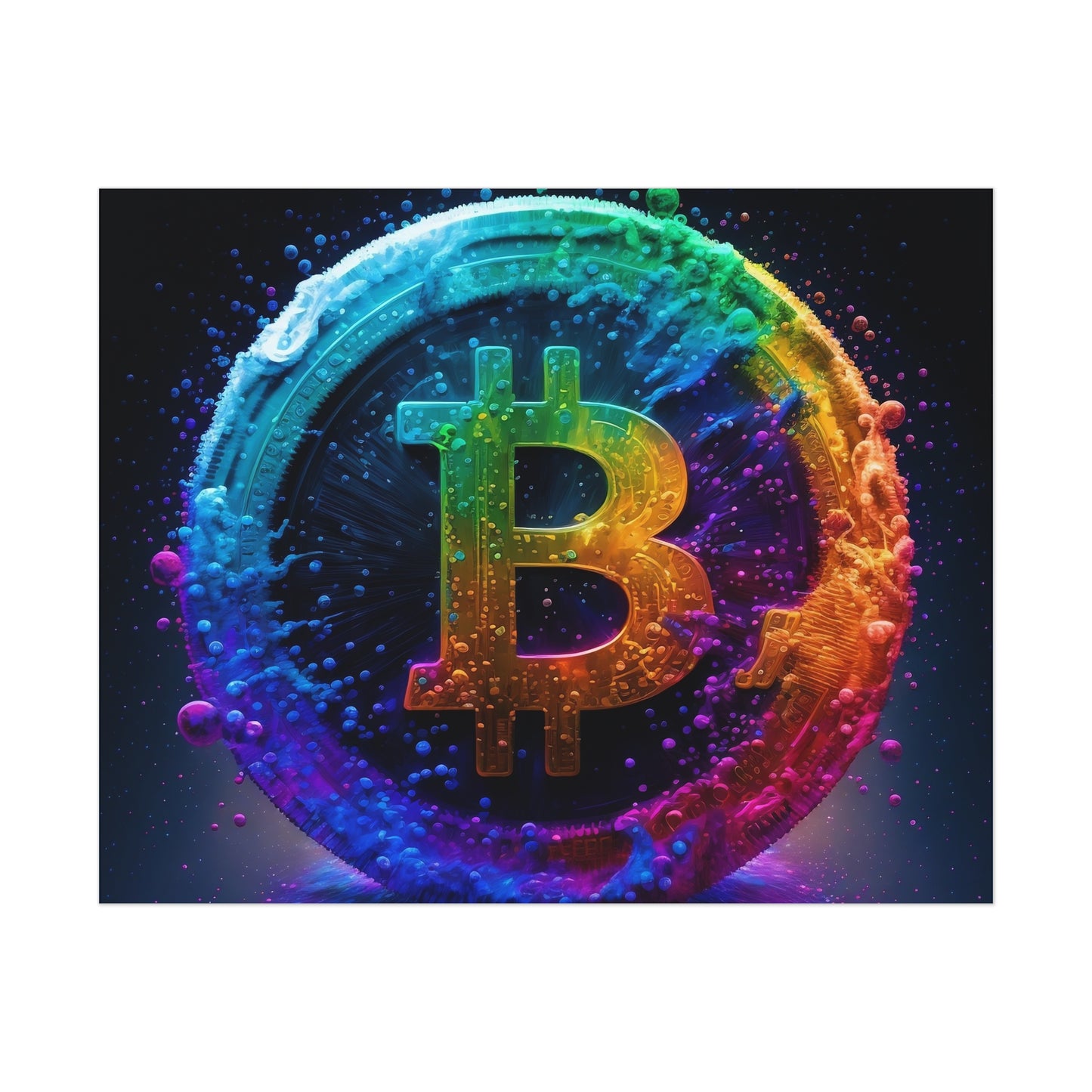 21 Million Colors of Bitcoin Poster