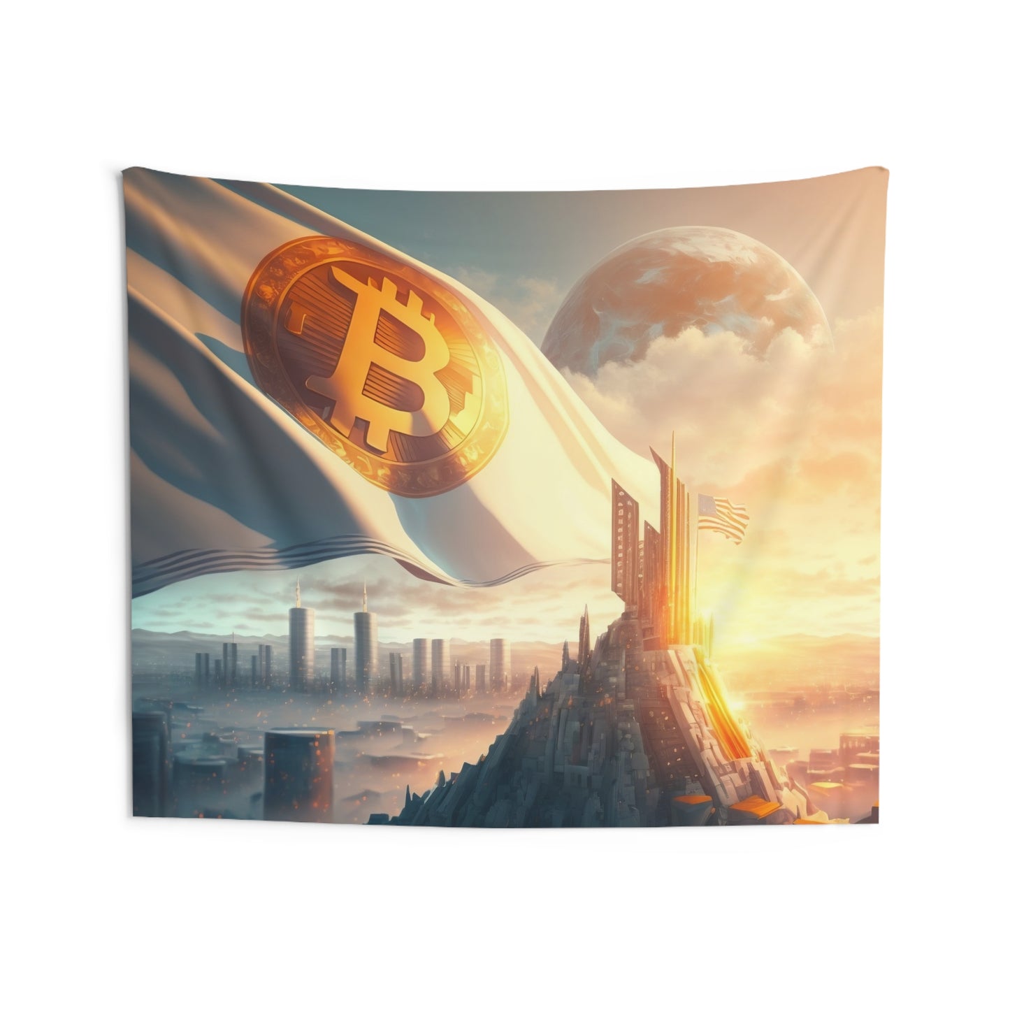 Future City Wall Tapestry