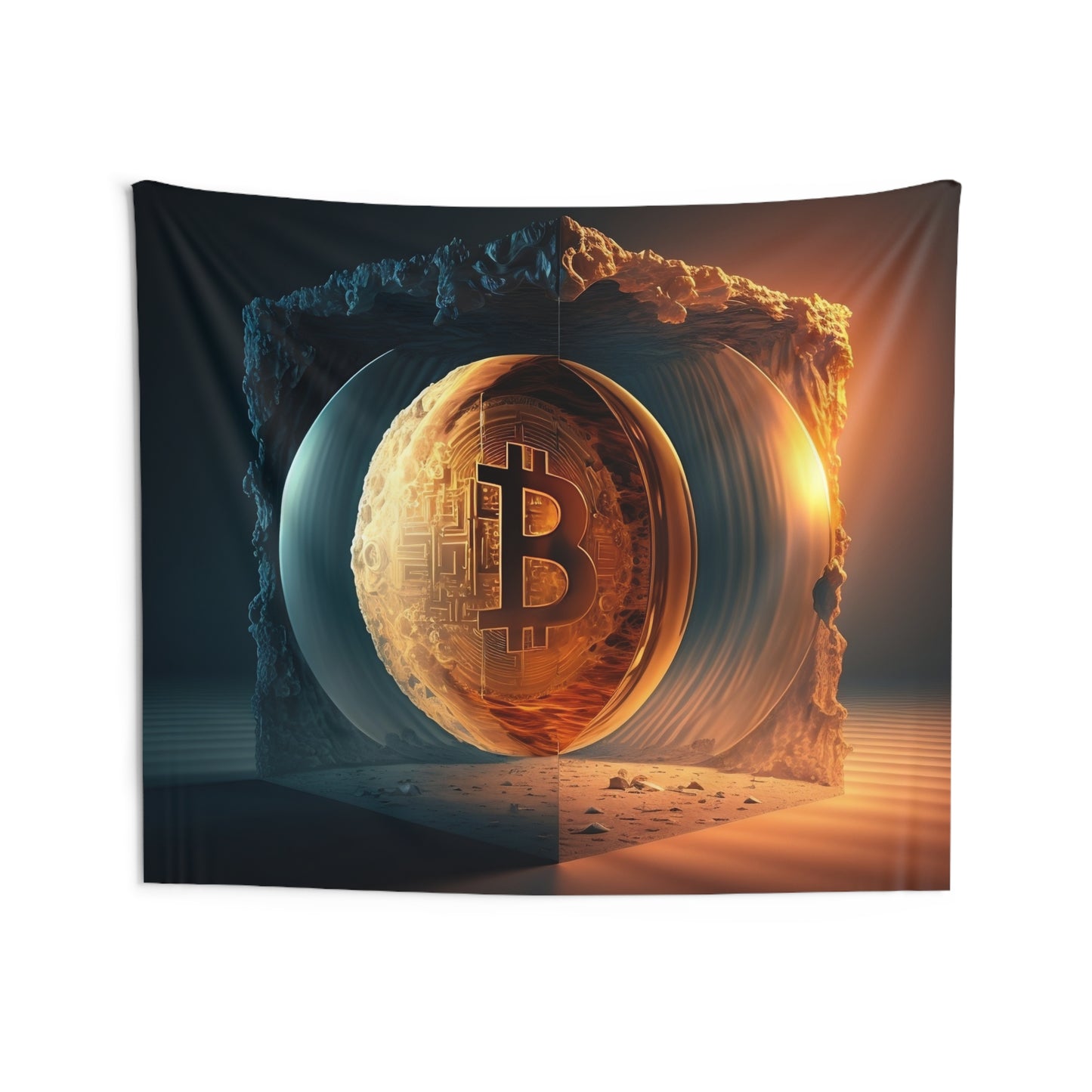 4th Dimension of Bitcoin Wall Tapestry