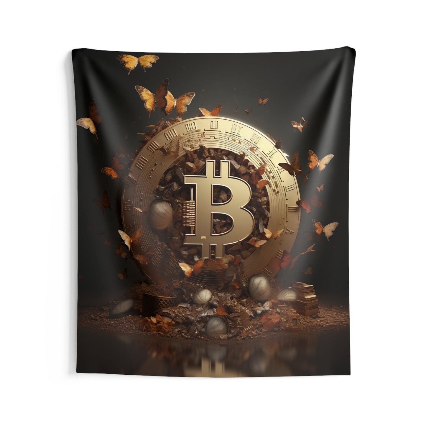 Bitcoin Metamorphosis Wall Tapestry