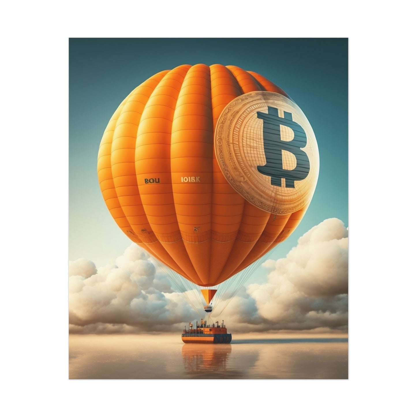 Bitcoin Balloon Poster