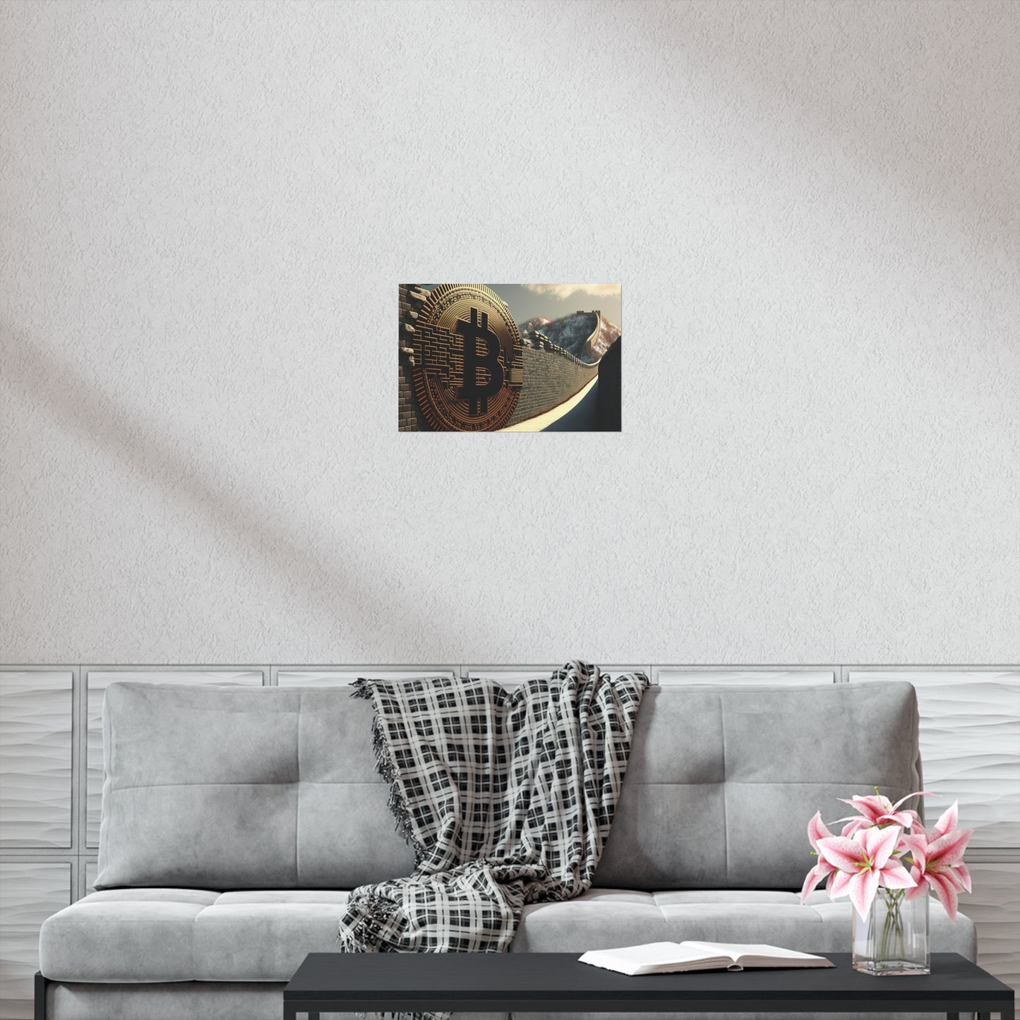 Great Wall of Bitcoin Poster