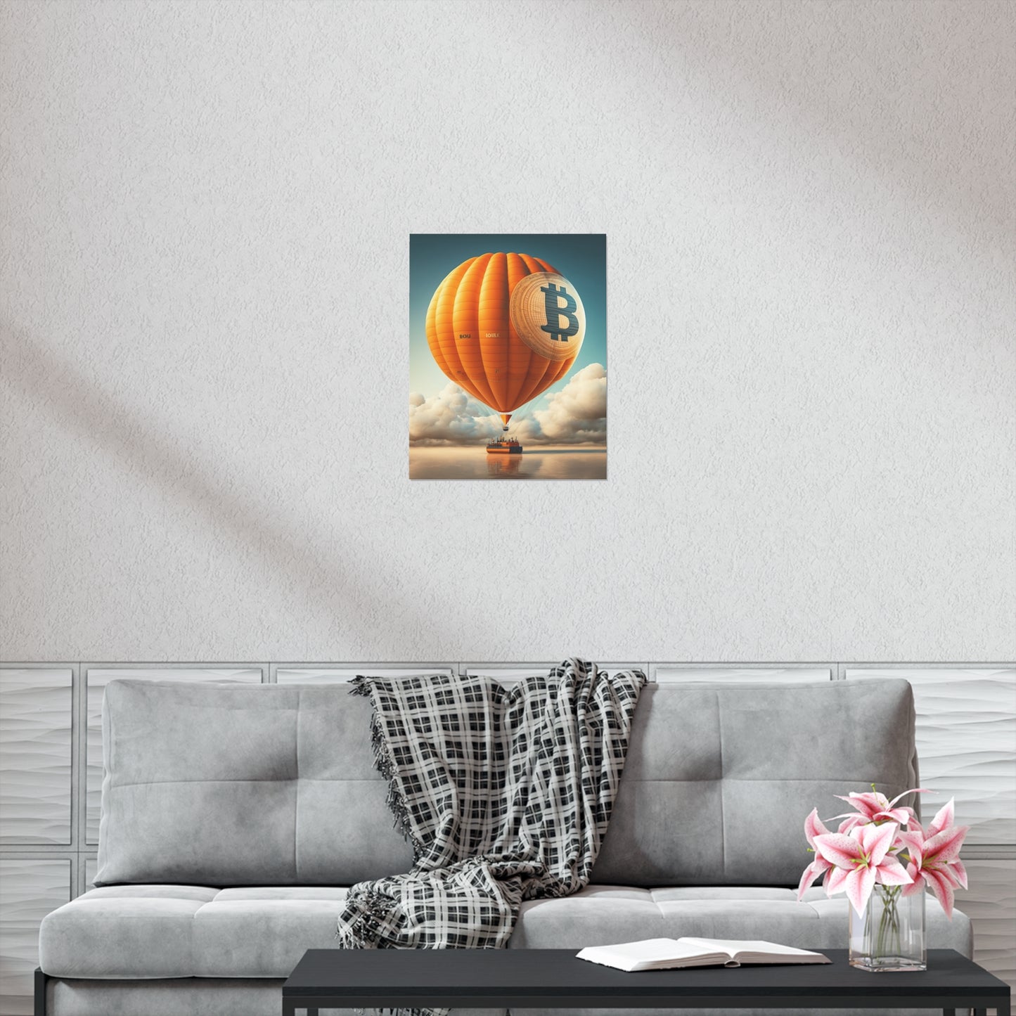 Bitcoin Balloon Poster