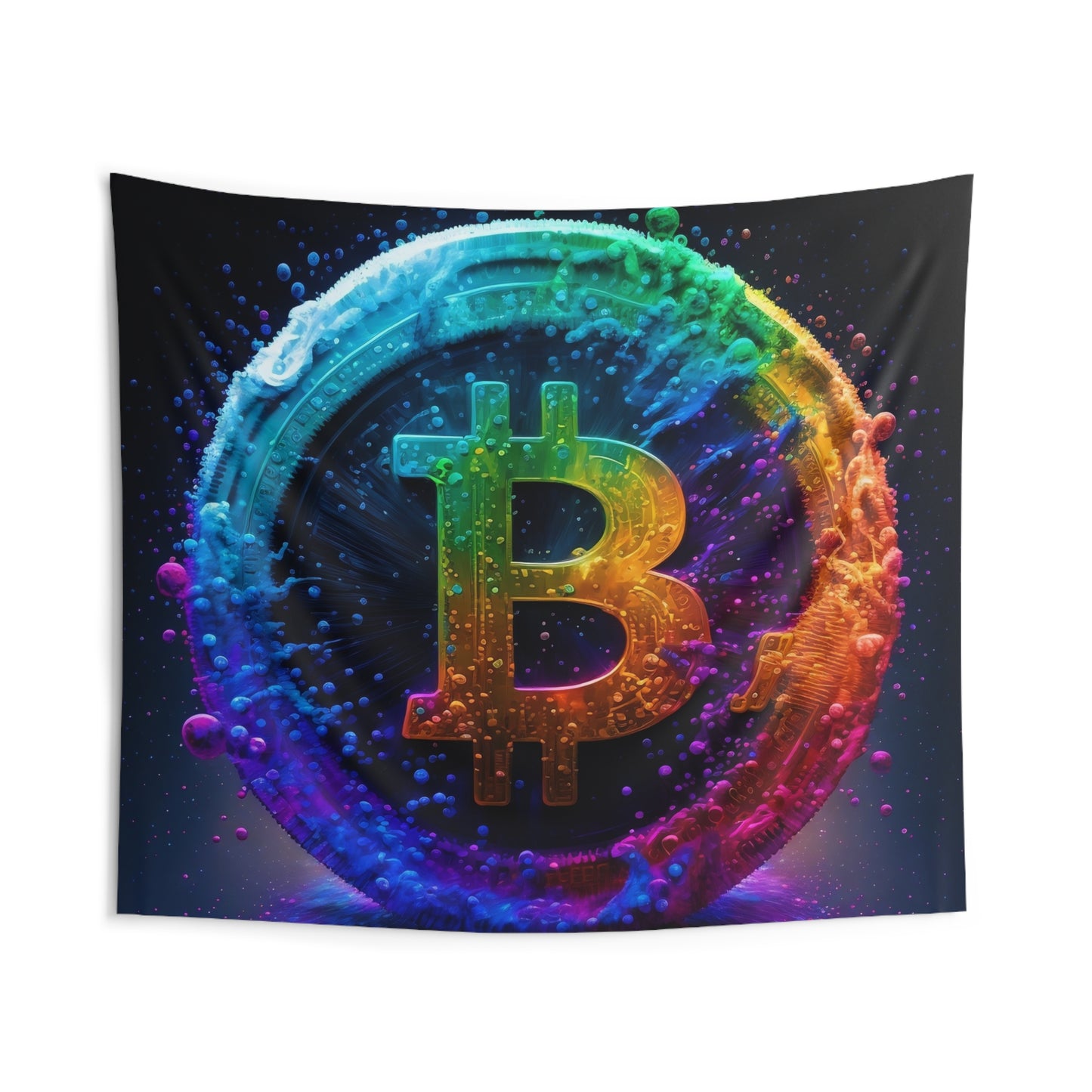 21 Million Colors of Bitcoin Wall Tapestry