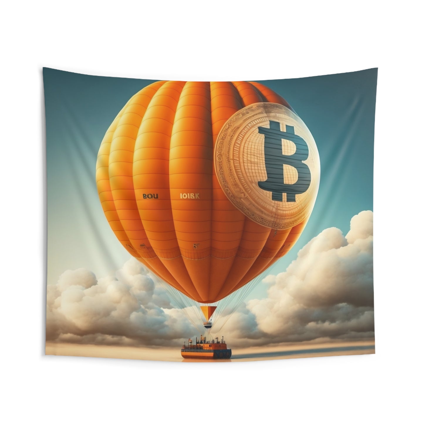 Bitcoin Balloon Wall Tapestry