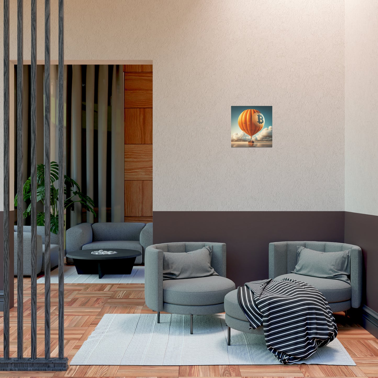 Bitcoin Balloon Poster