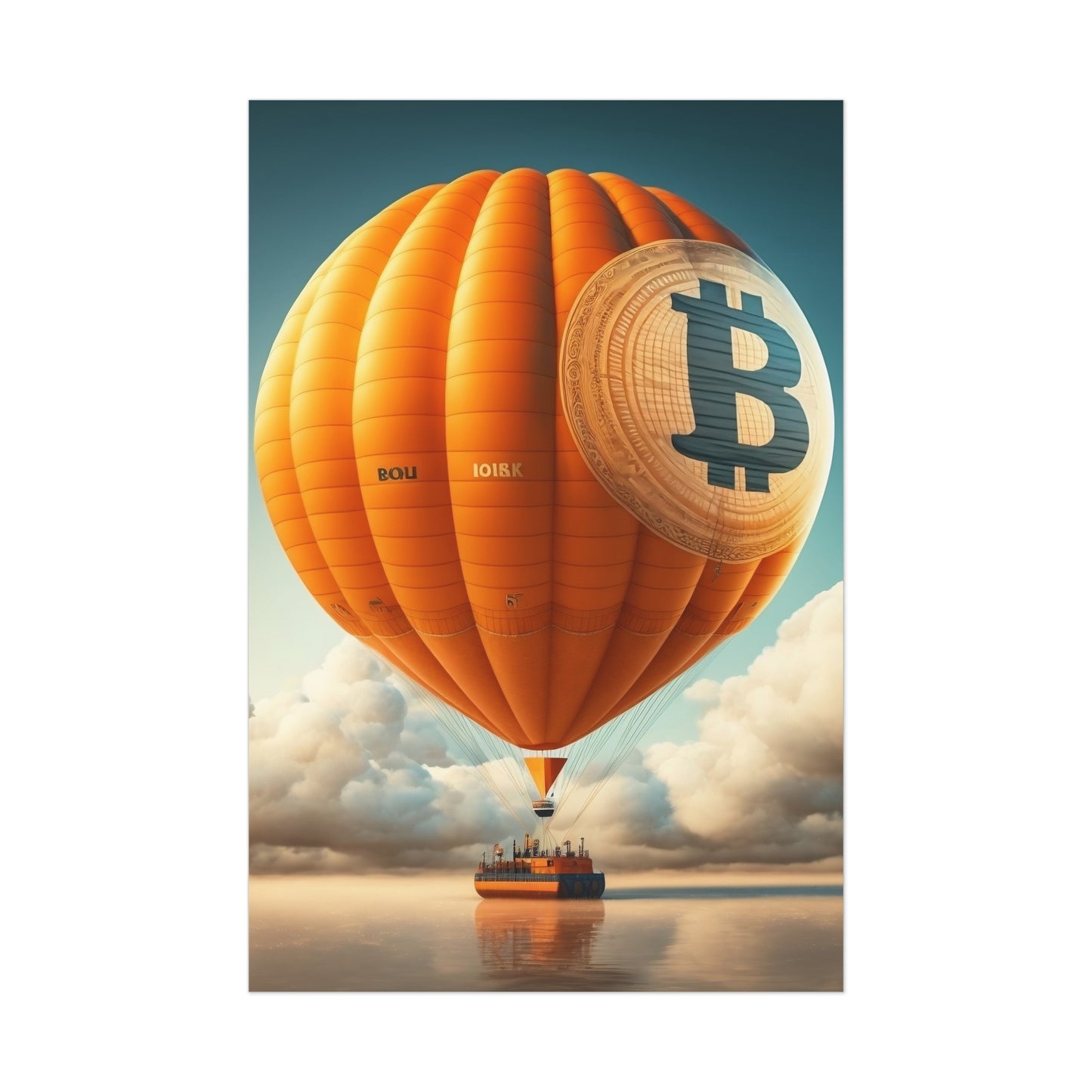 Bitcoin Balloon Poster