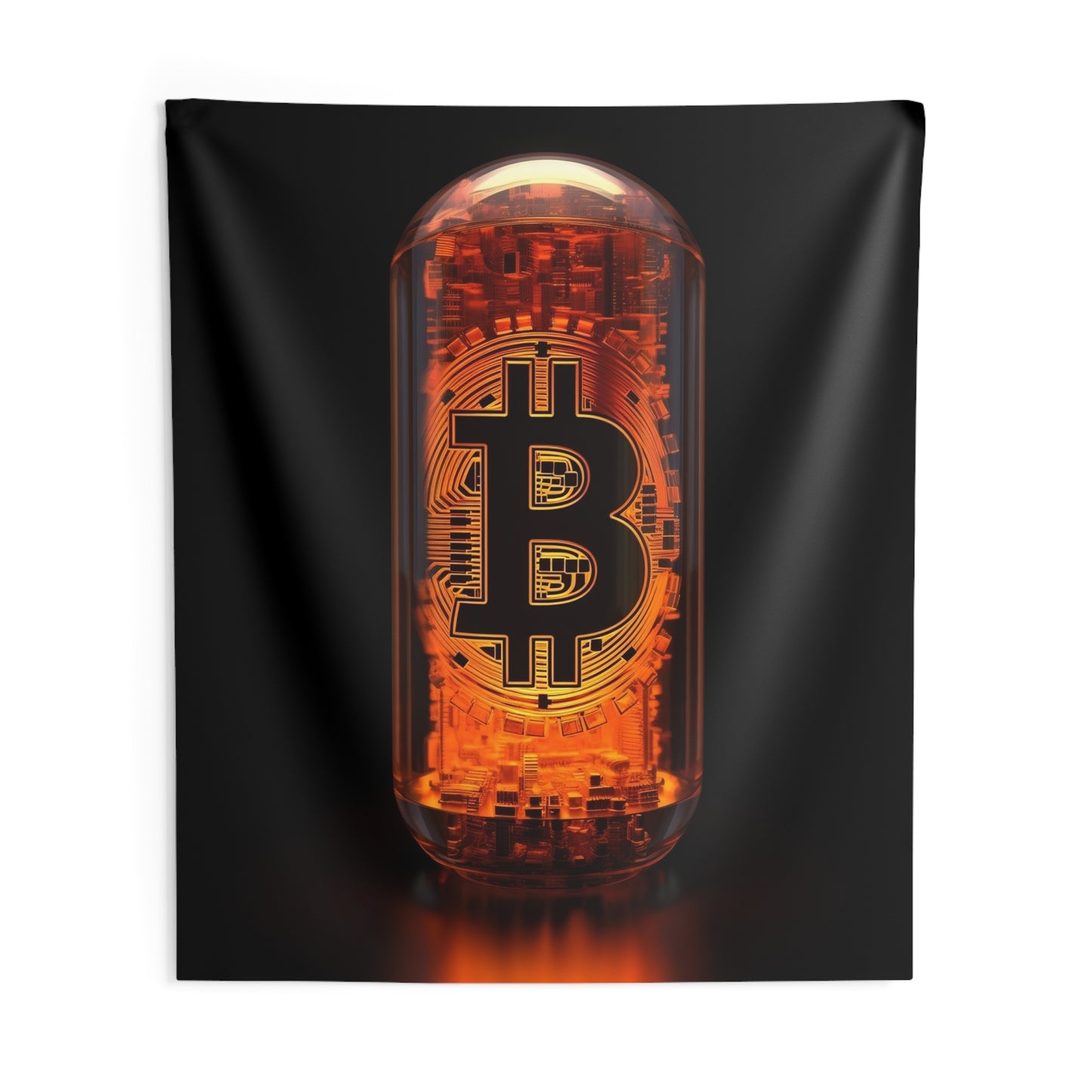 The Orange Pill Wall Tapestry