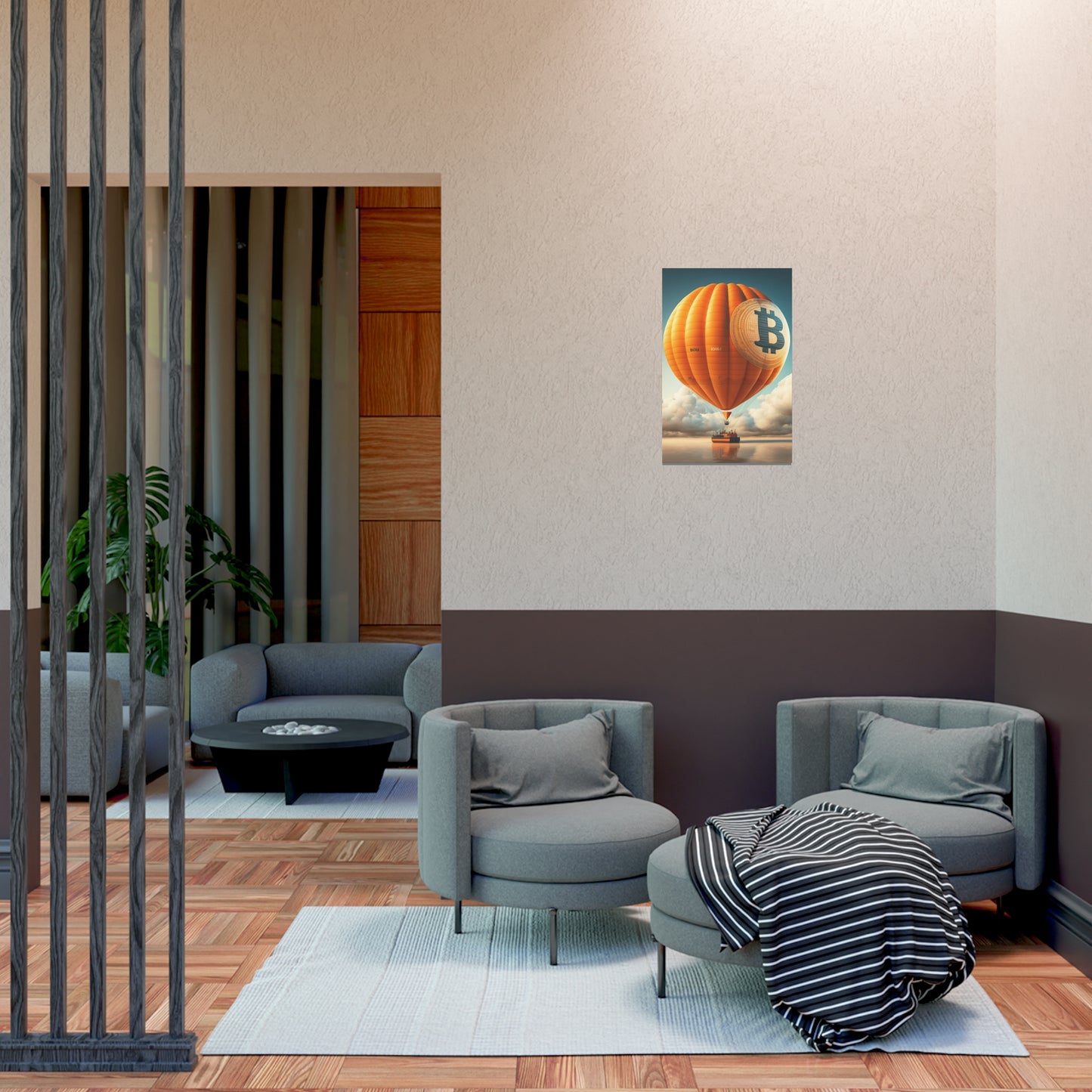 Bitcoin Balloon Poster