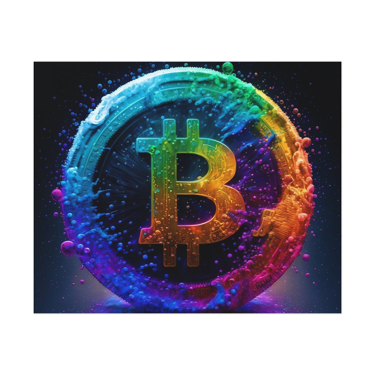 21 Million Colors of Bitcoin Poster