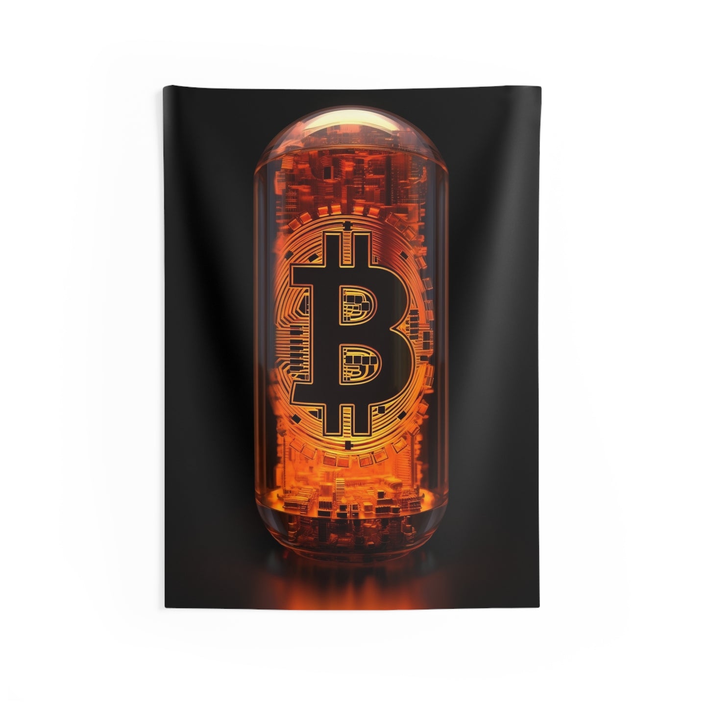 The Orange Pill Wall Tapestry