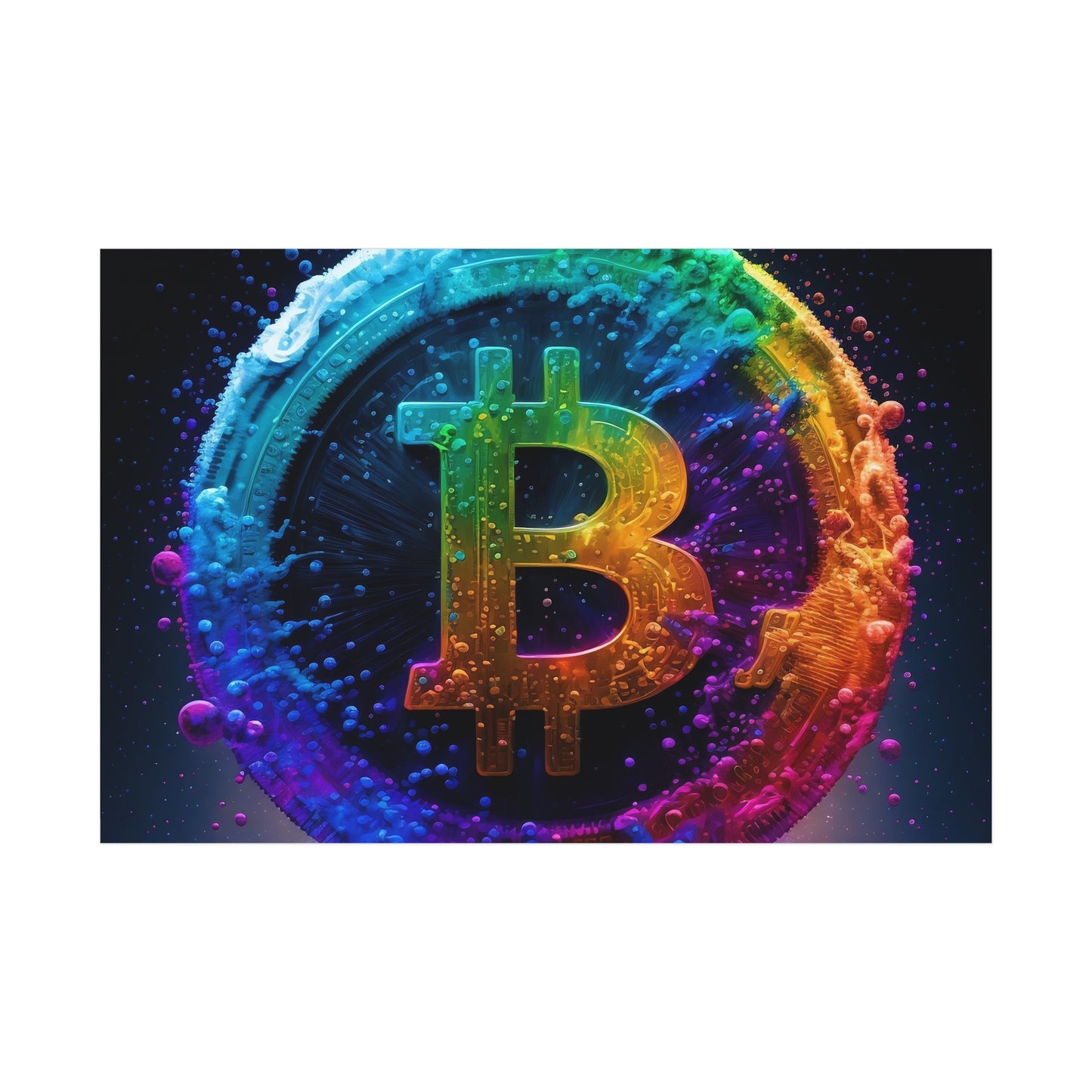 21 Million Colors of Bitcoin Poster