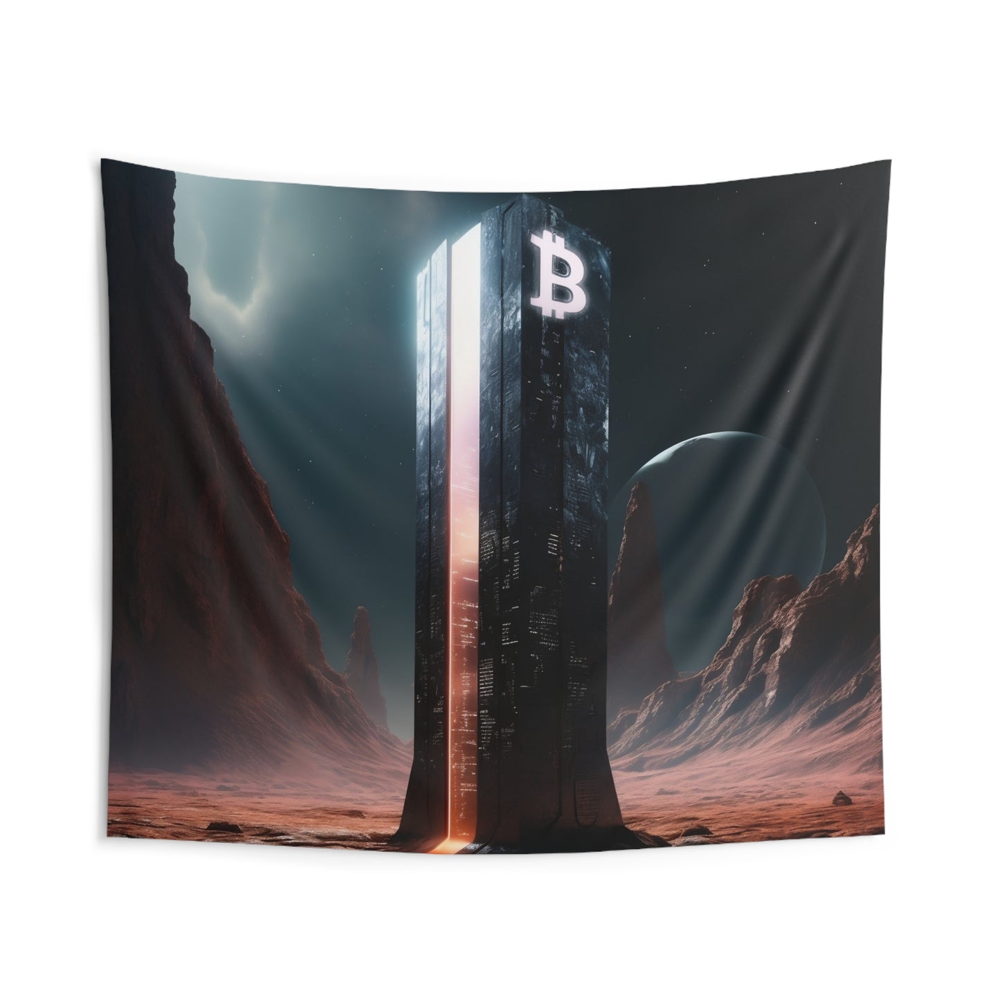 Distant Monument Wall Tapestry
