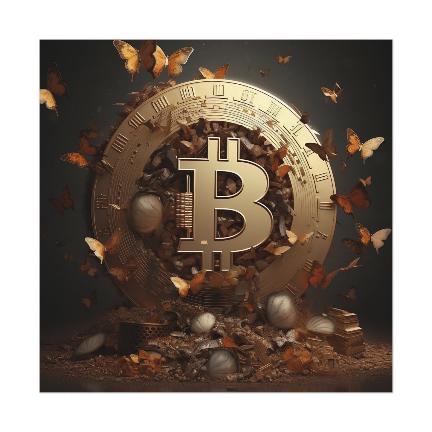 Bitcoin Metamorphosis Poster