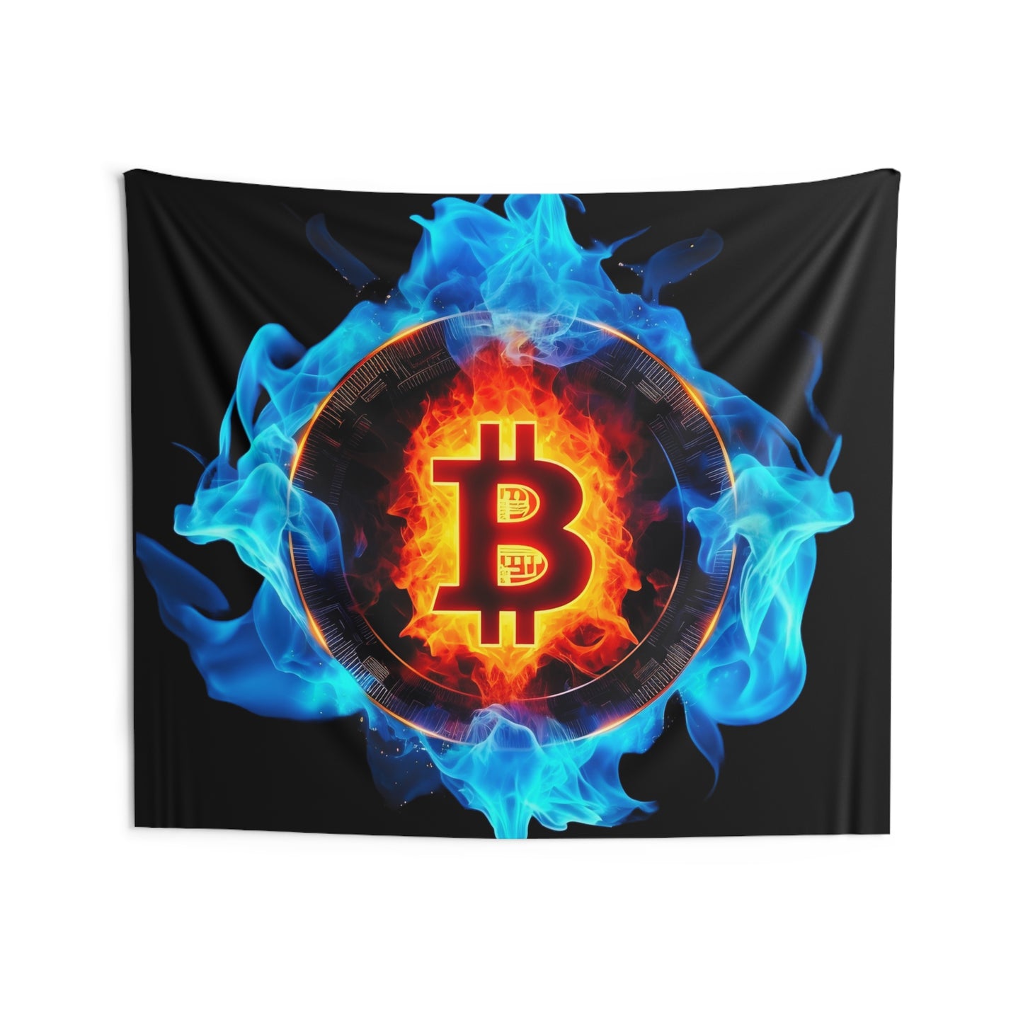 Bitcoin Cleanest Spark Wall Tapestry