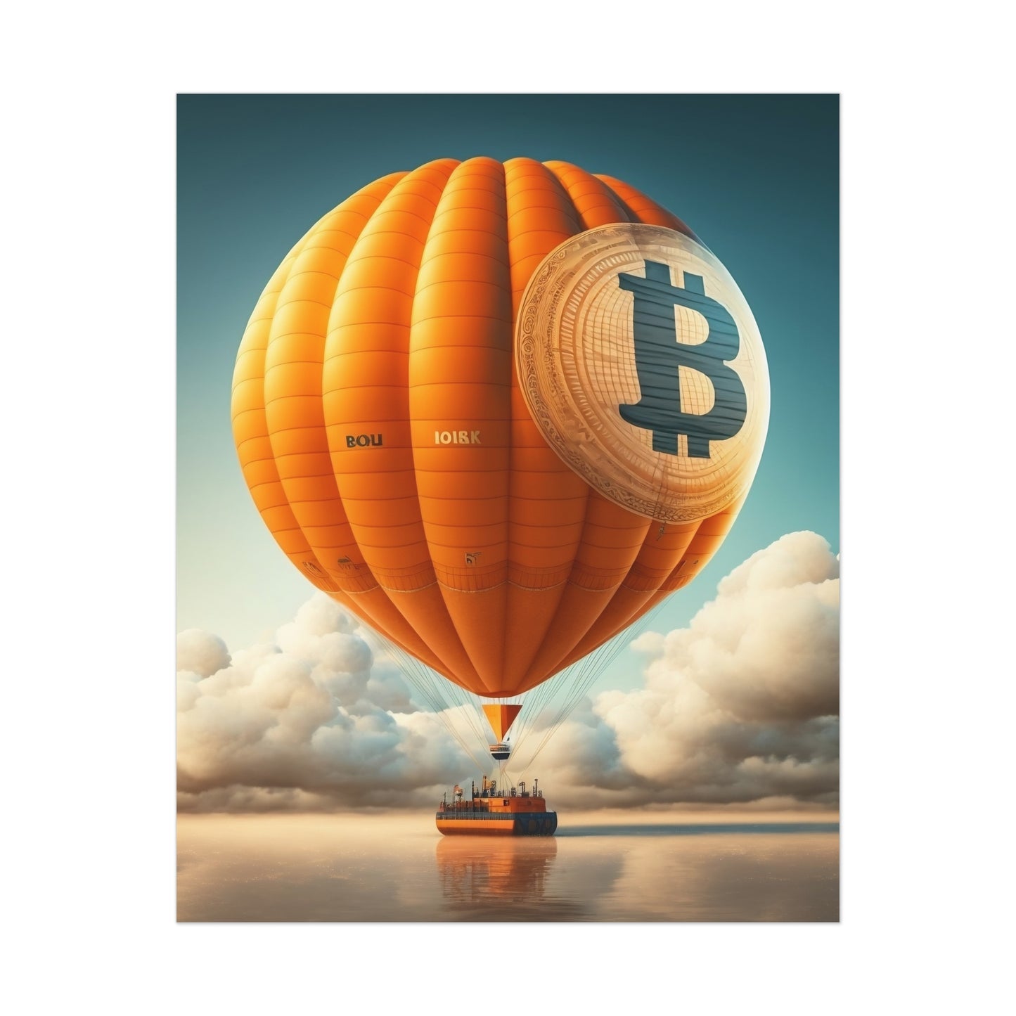 Bitcoin Balloon Poster