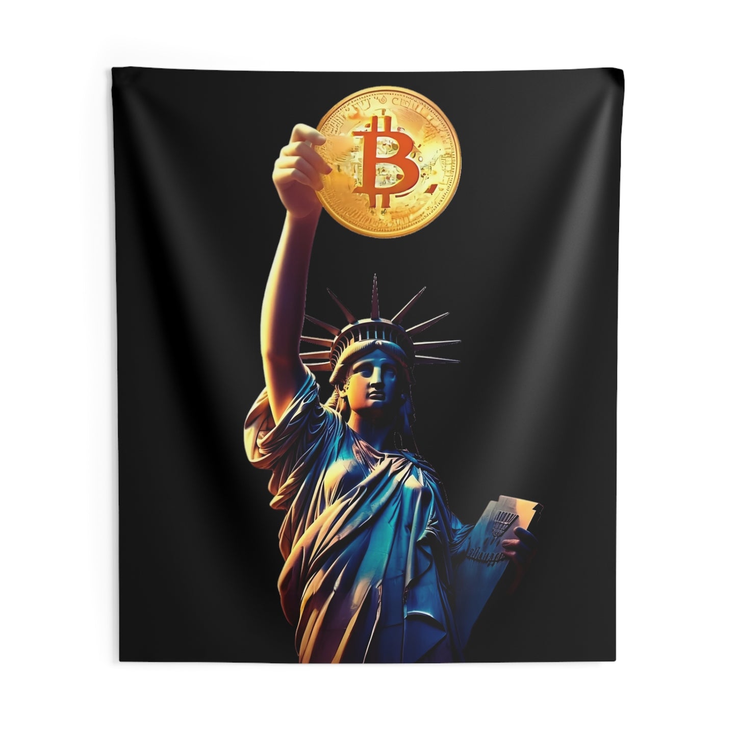 Lady Bitcoin Wall Tapestry