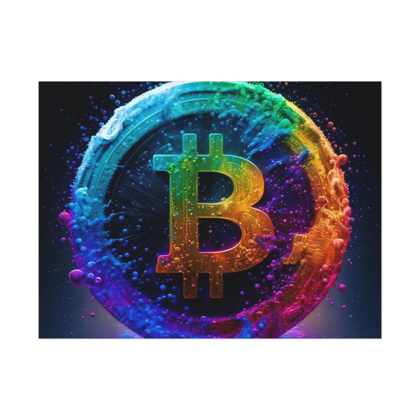 21 Million Colors of Bitcoin Poster