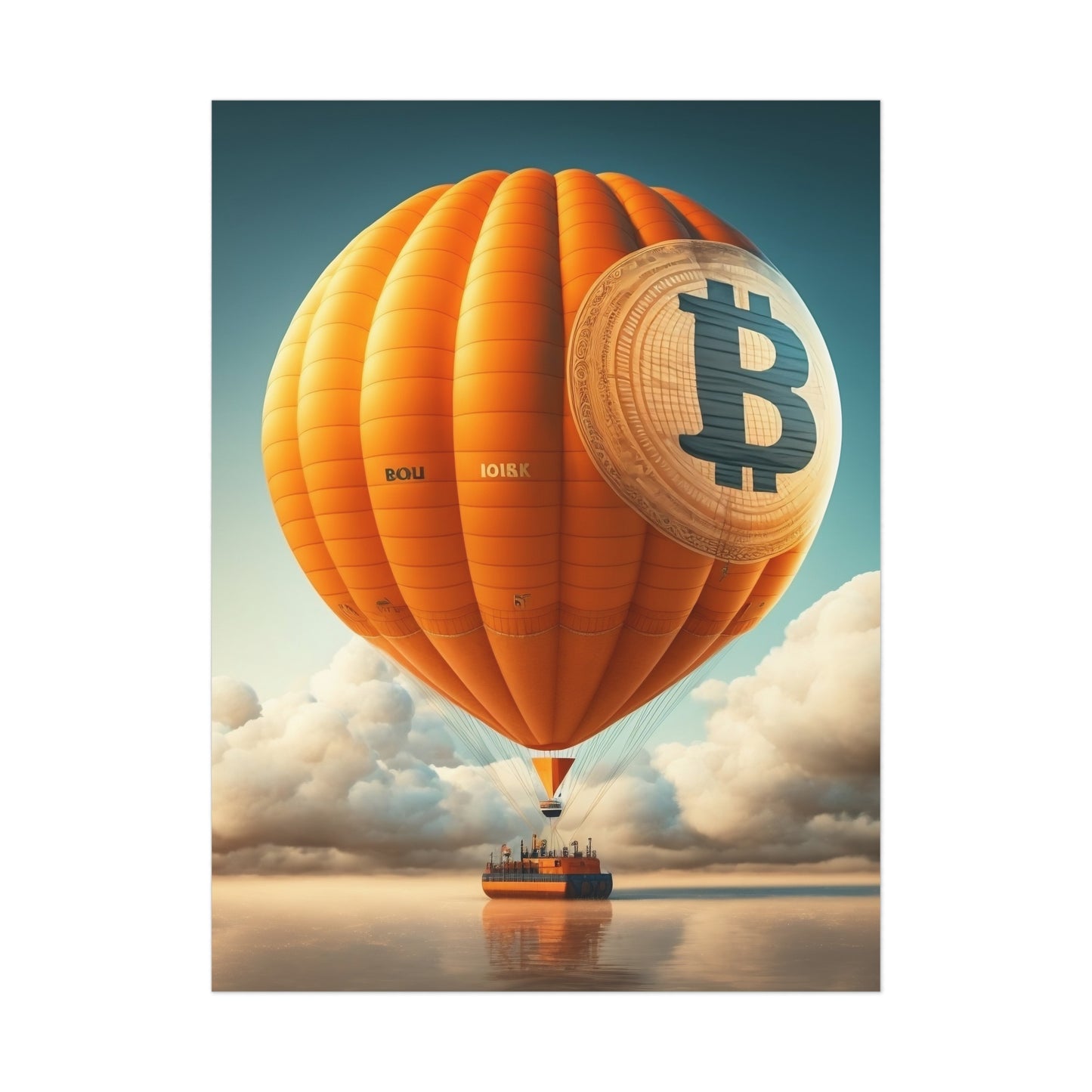 Bitcoin Balloon Poster