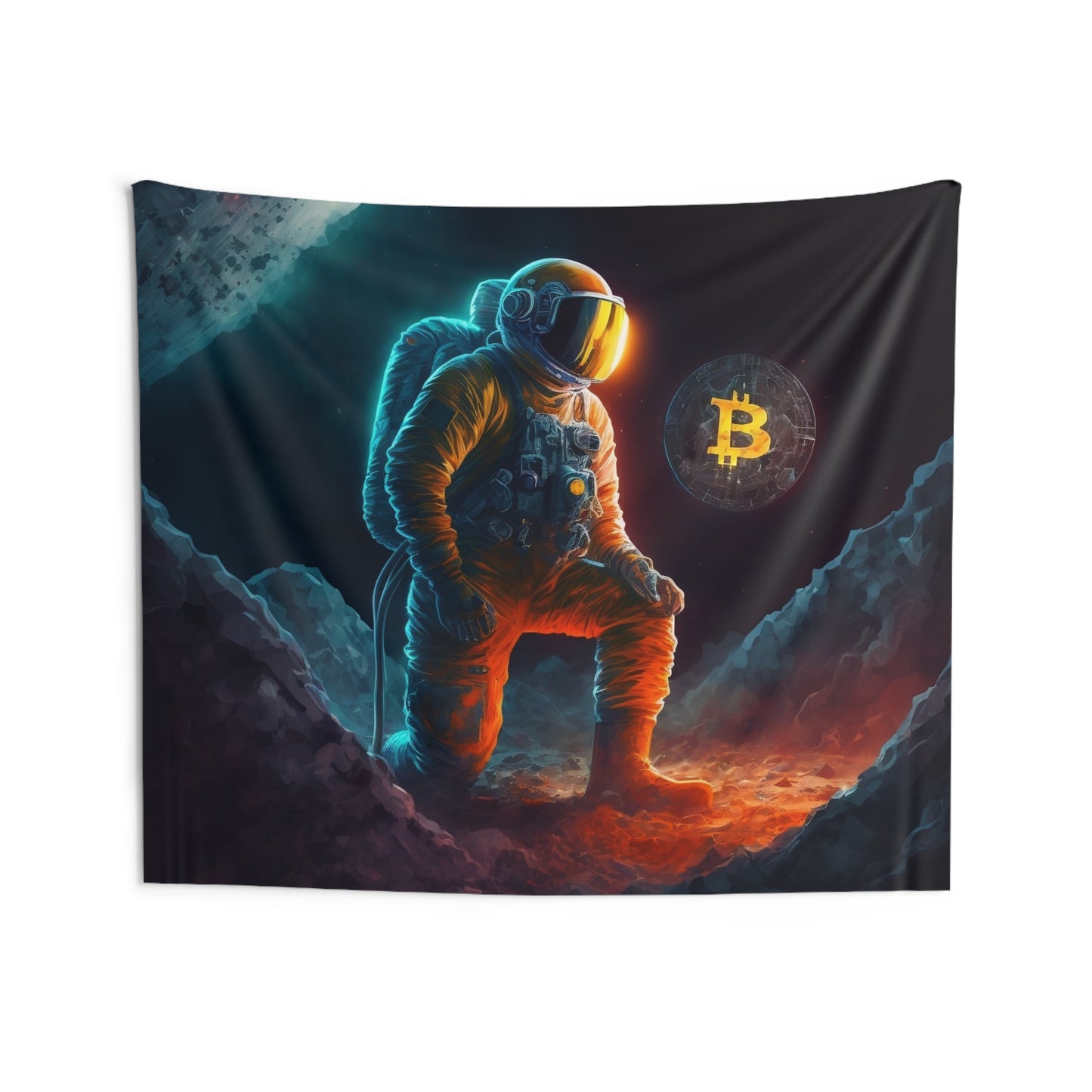 Bitcoinaut Wall Tapestry